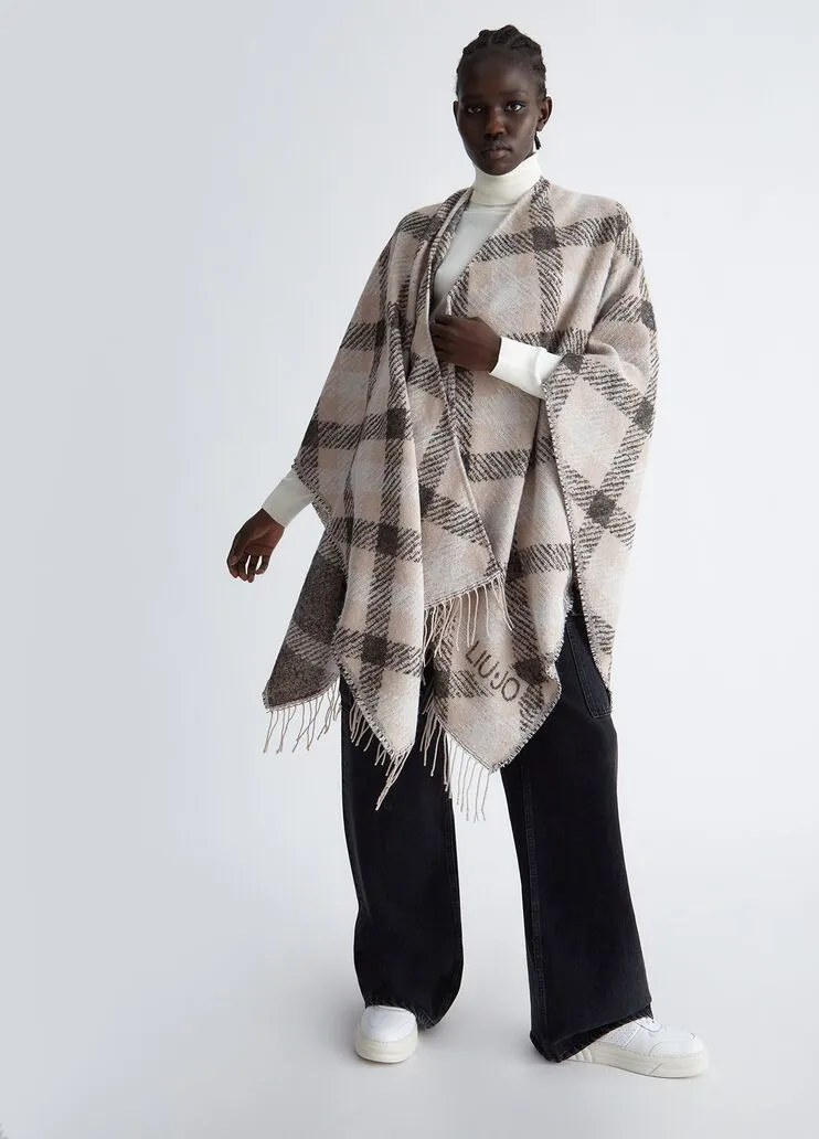 Poncho check liu jo
