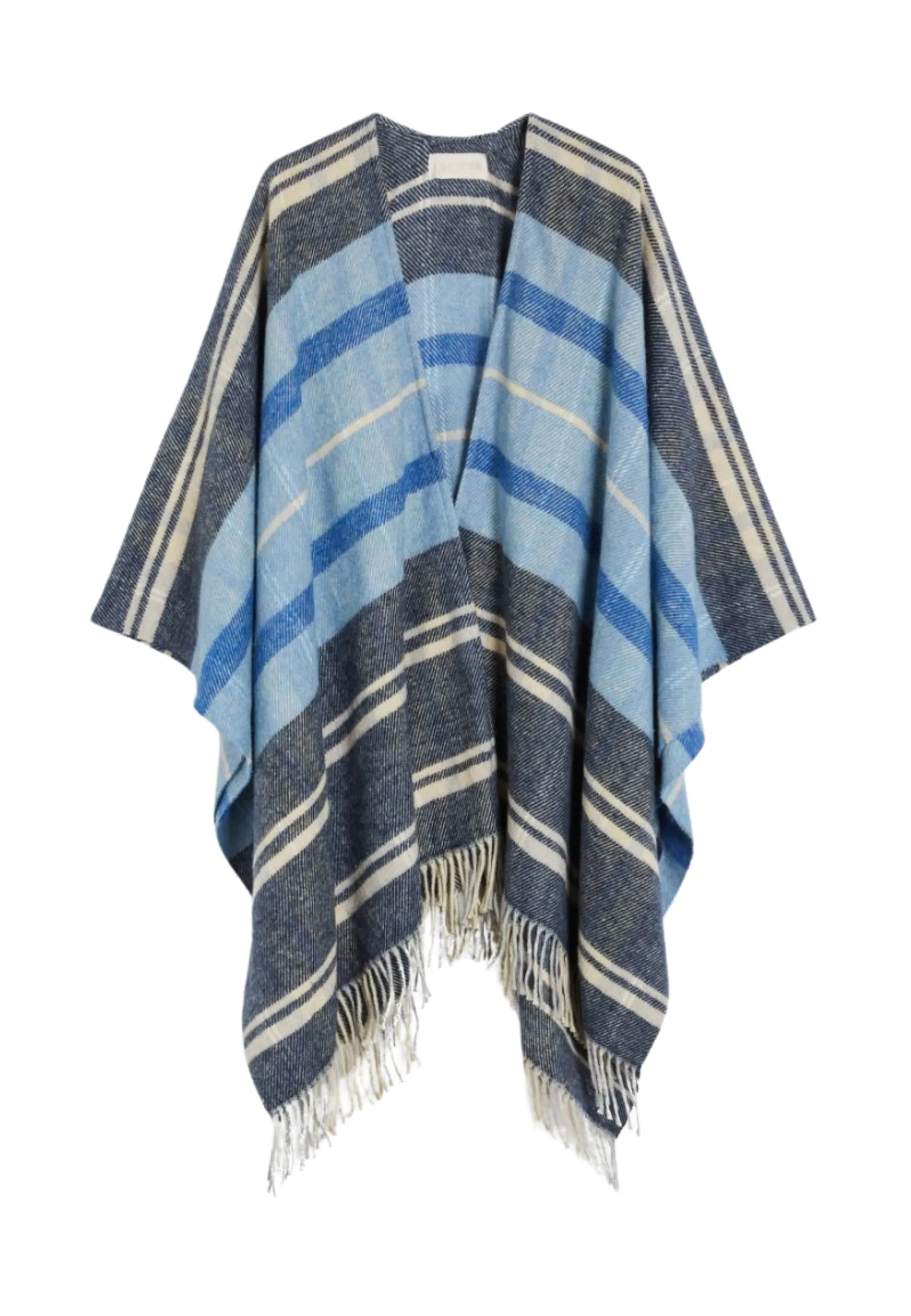 Poncho con frange