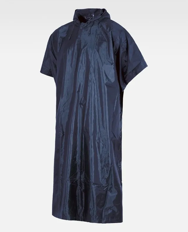 Poncho impermeabile con cappuccio Navy