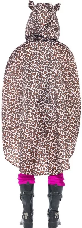 Poncho impermeabile Leopard marrone