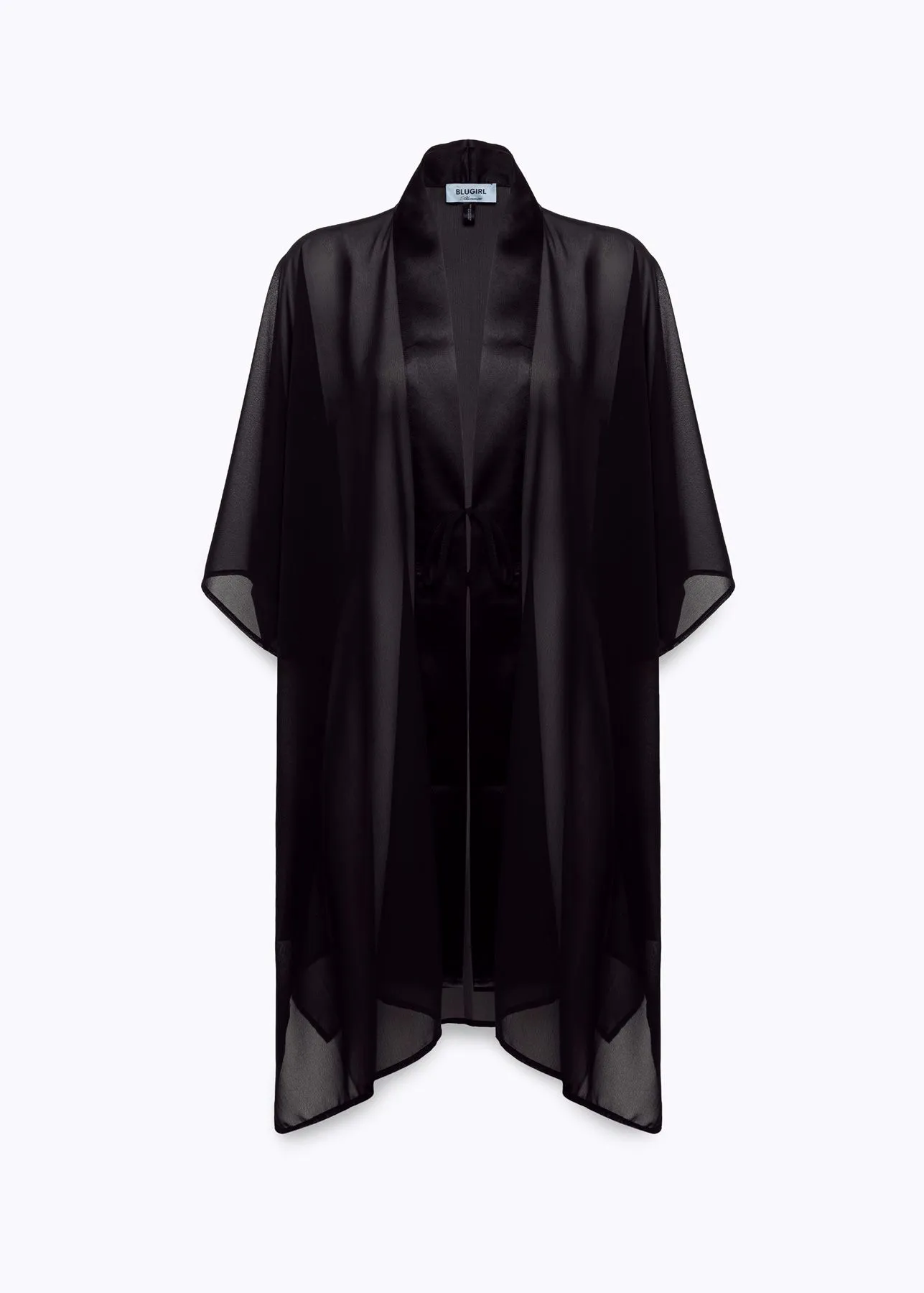 Poncho in chiffon blugirl