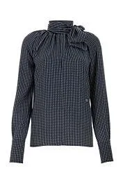 Printed silk blouse    