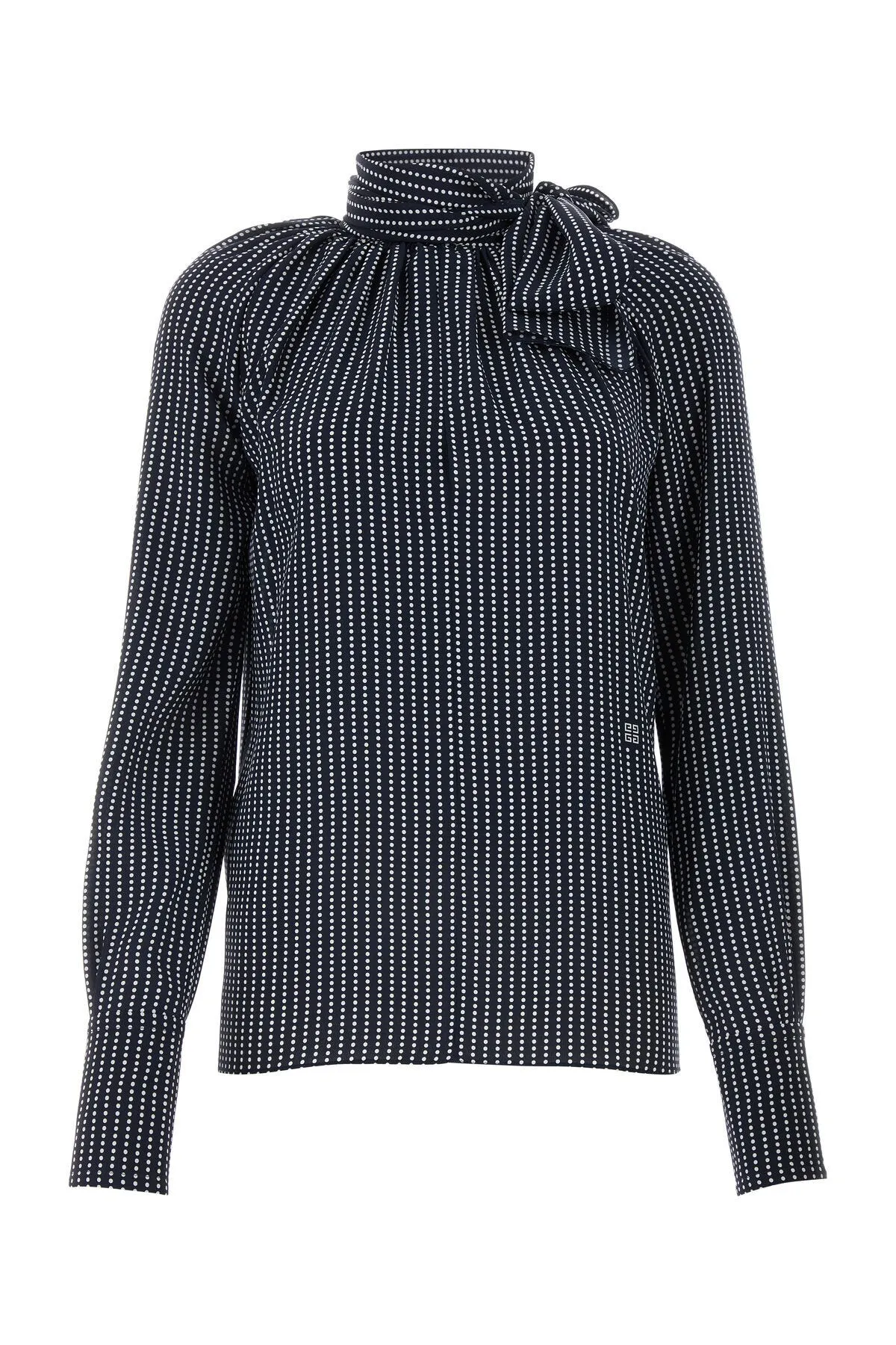 Printed silk blouse    