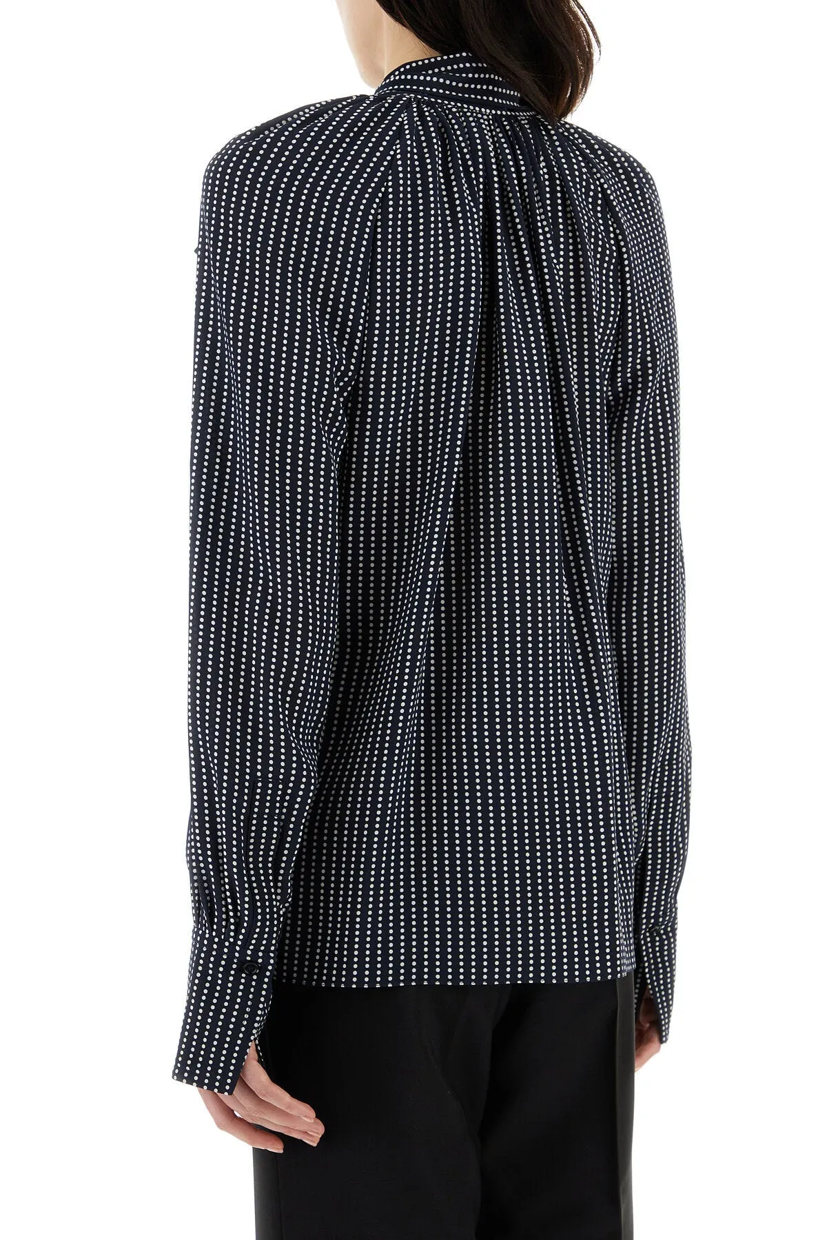 Printed silk blouse    