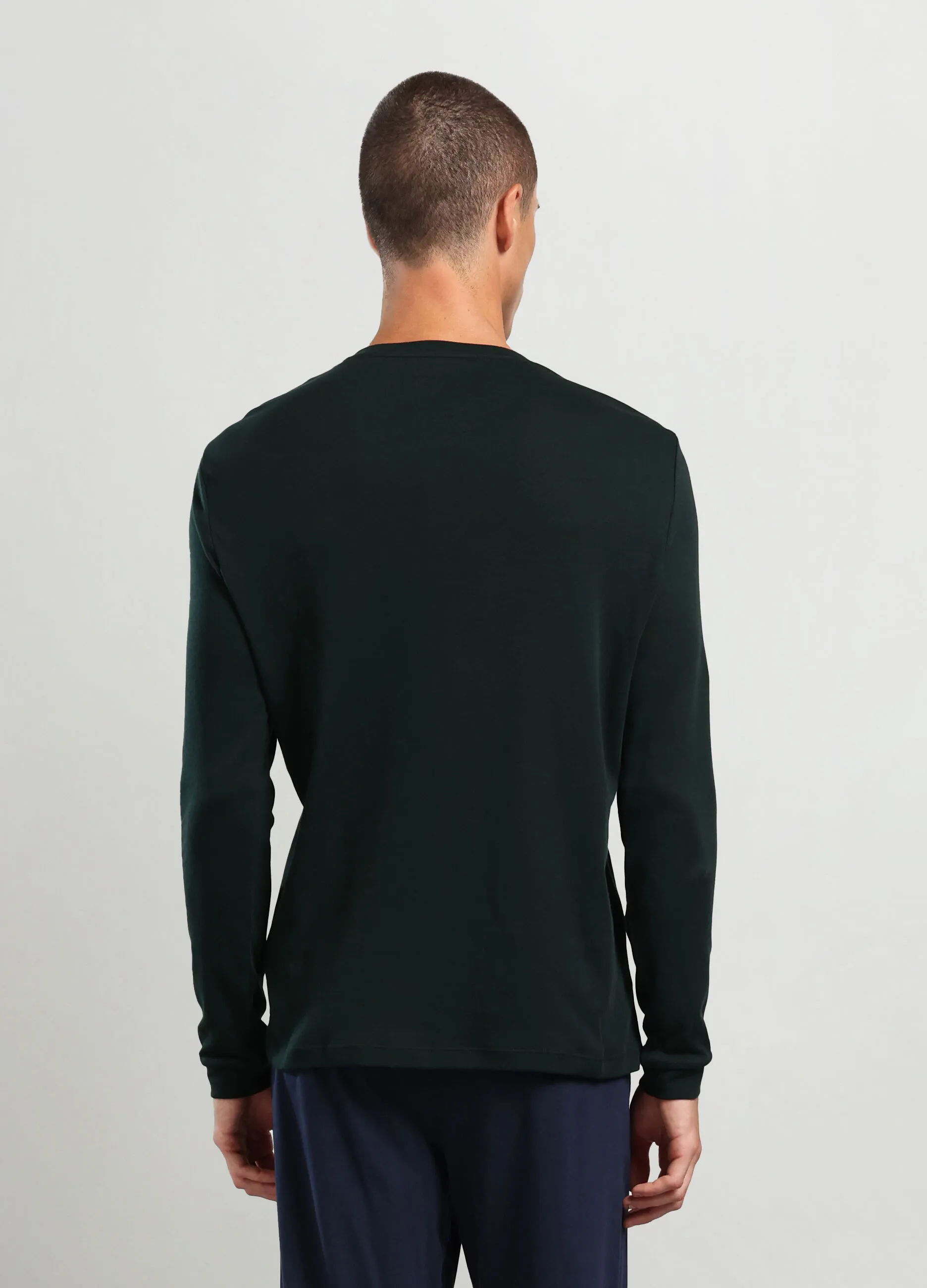 PRIVACY  Maglia collo a serafino in puro cotone uomo