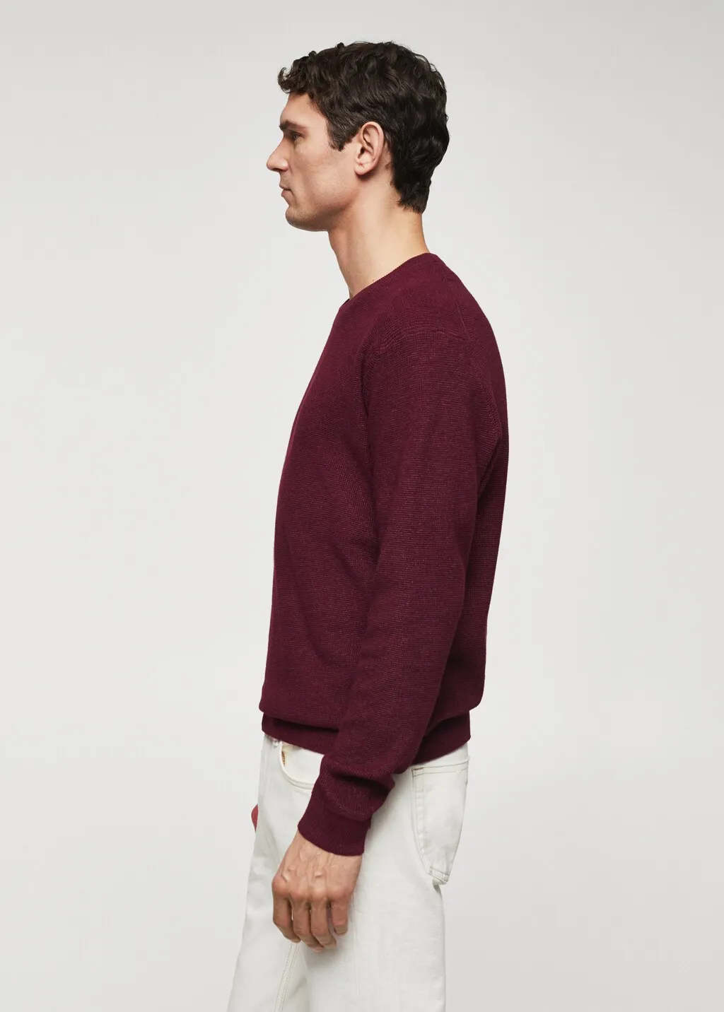 Pullover cotone testurizzato
