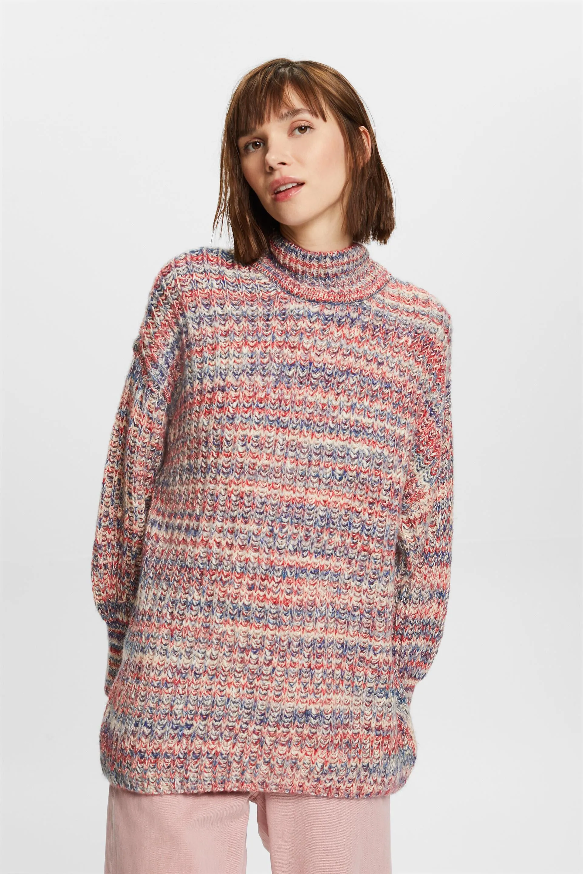 Pullover dolcevita multicolore