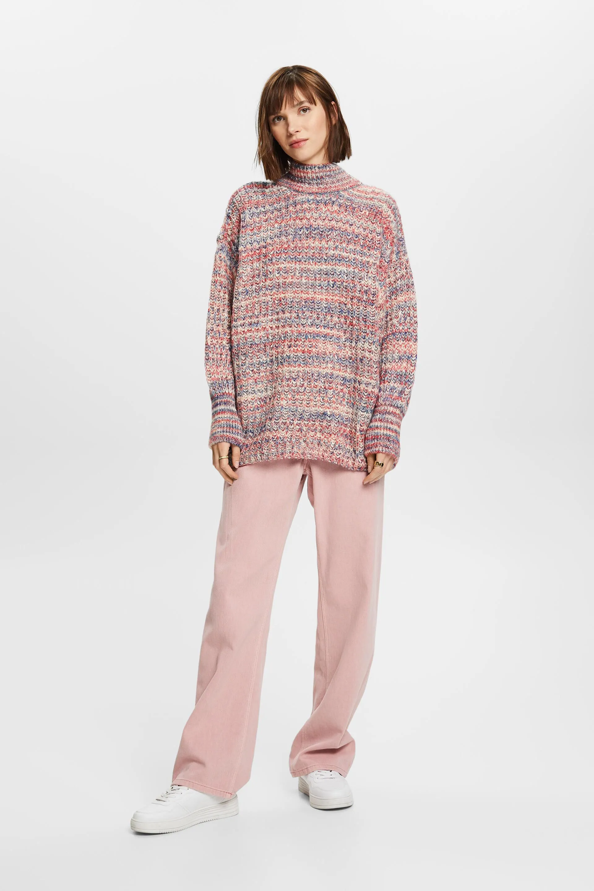 Pullover dolcevita multicolore