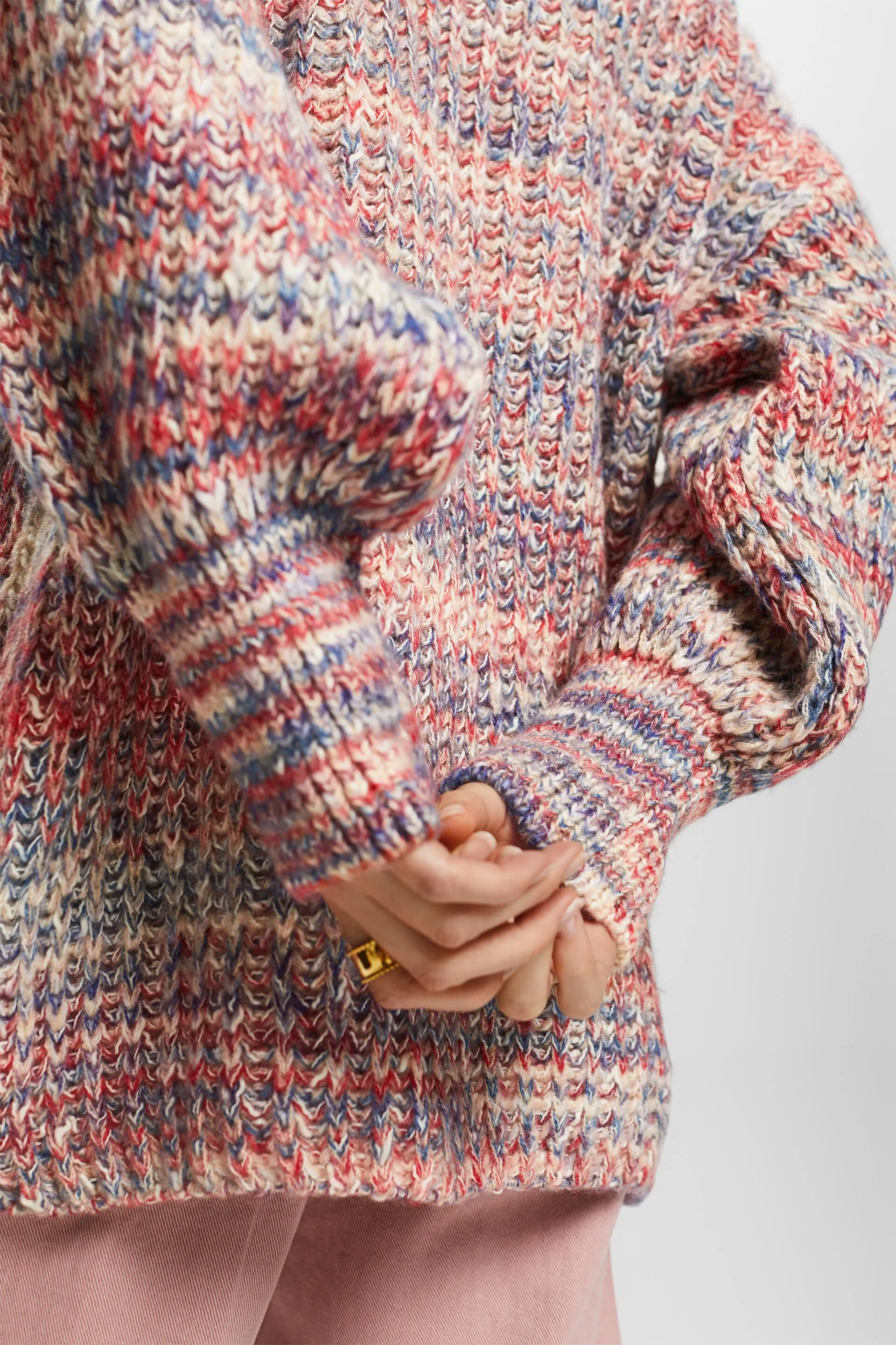 Pullover dolcevita multicolore