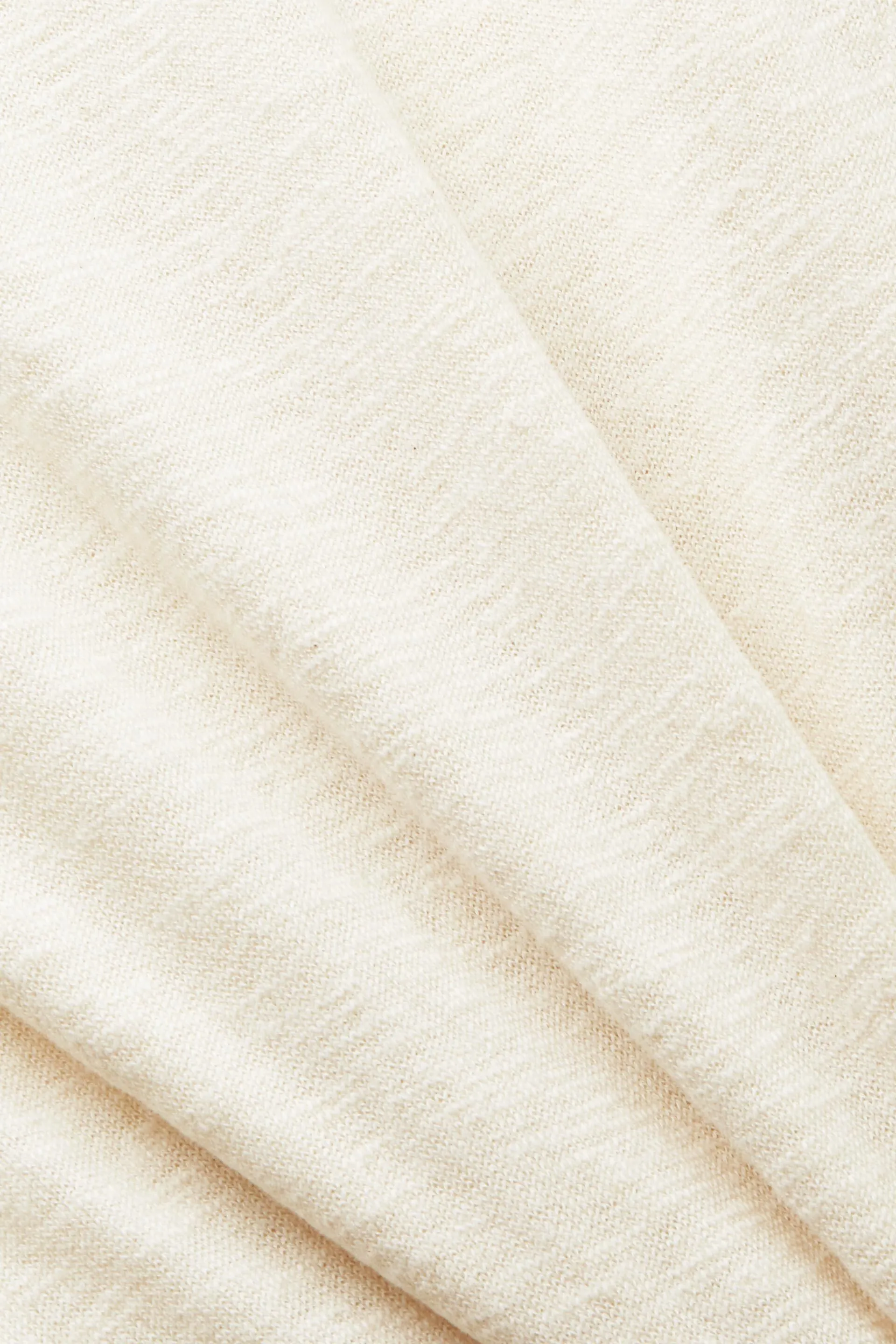 Pullover girocollo in cotone e lino