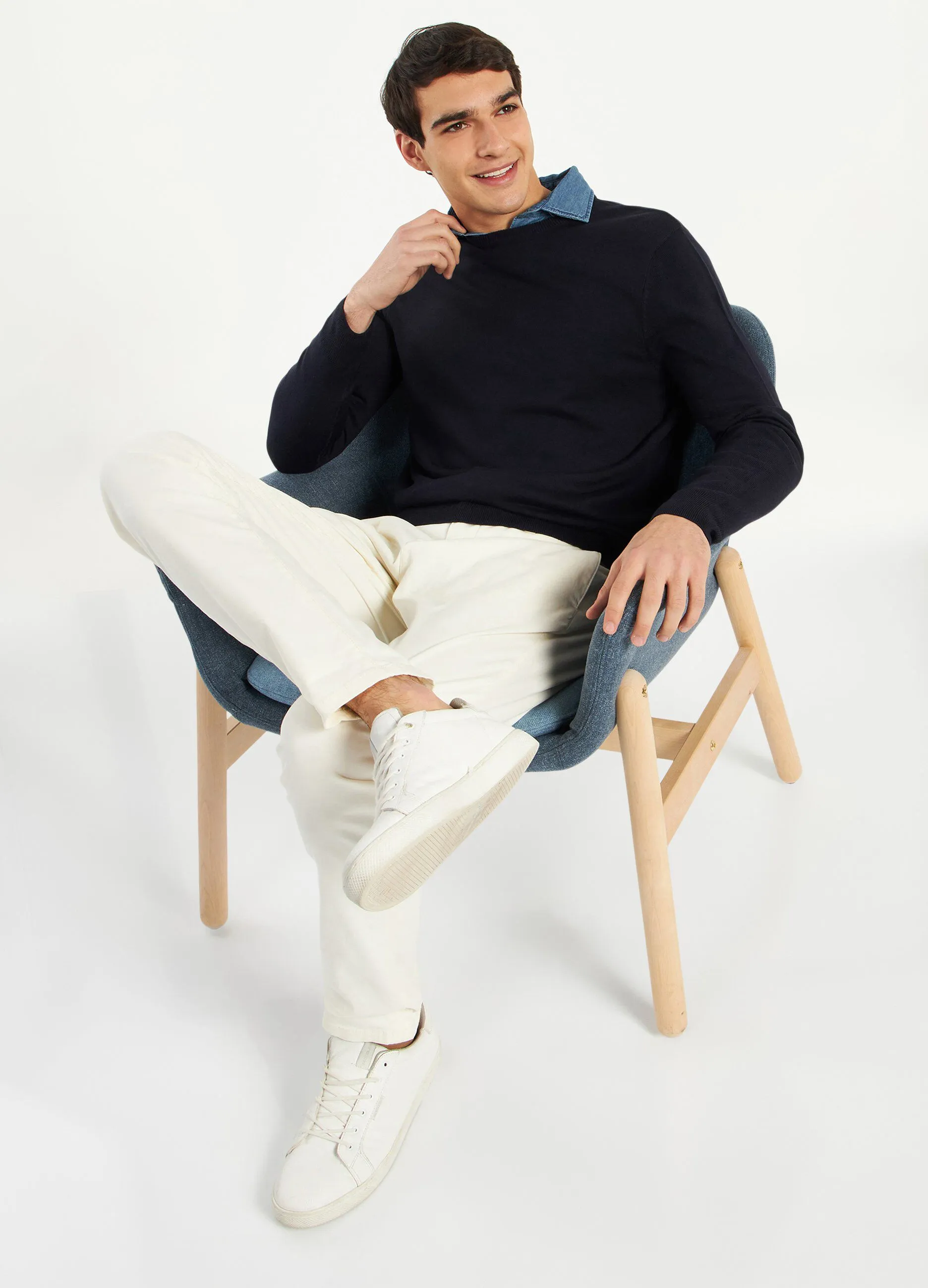 Pullover girocollo uomo