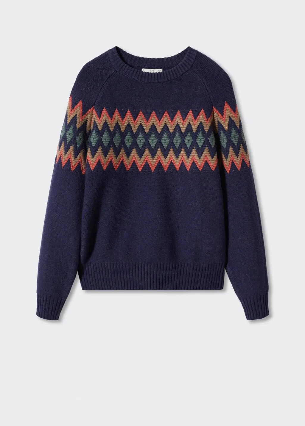 Pullover jacquard geometrico