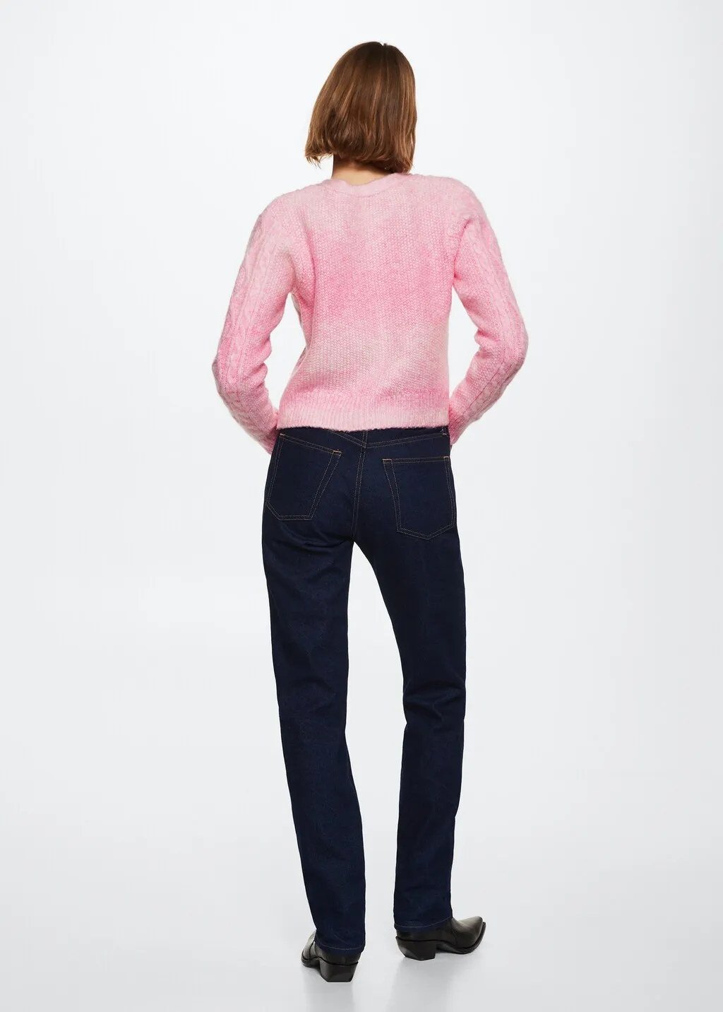 Pullover maglia intrecciato