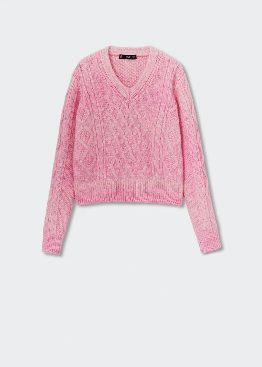 Pullover maglia intrecciato