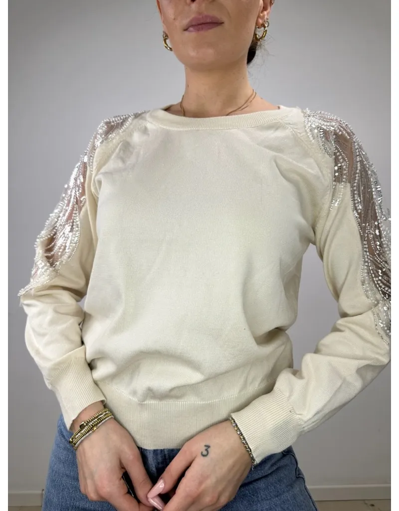 PULLOVER PRIMAVERILE GAMMY BEIGE