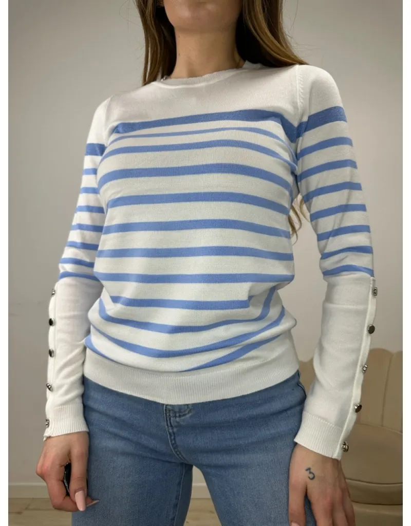PULLOVER PRIMAVERILE JERRY AZZURRO