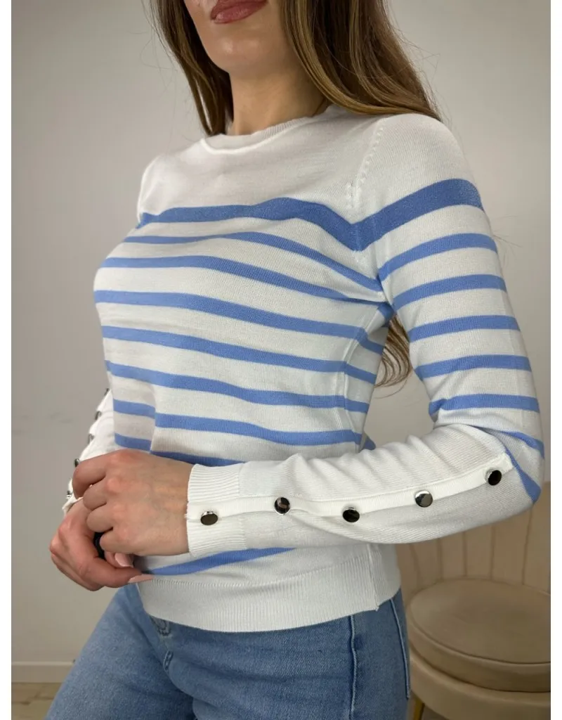 PULLOVER PRIMAVERILE JERRY AZZURRO