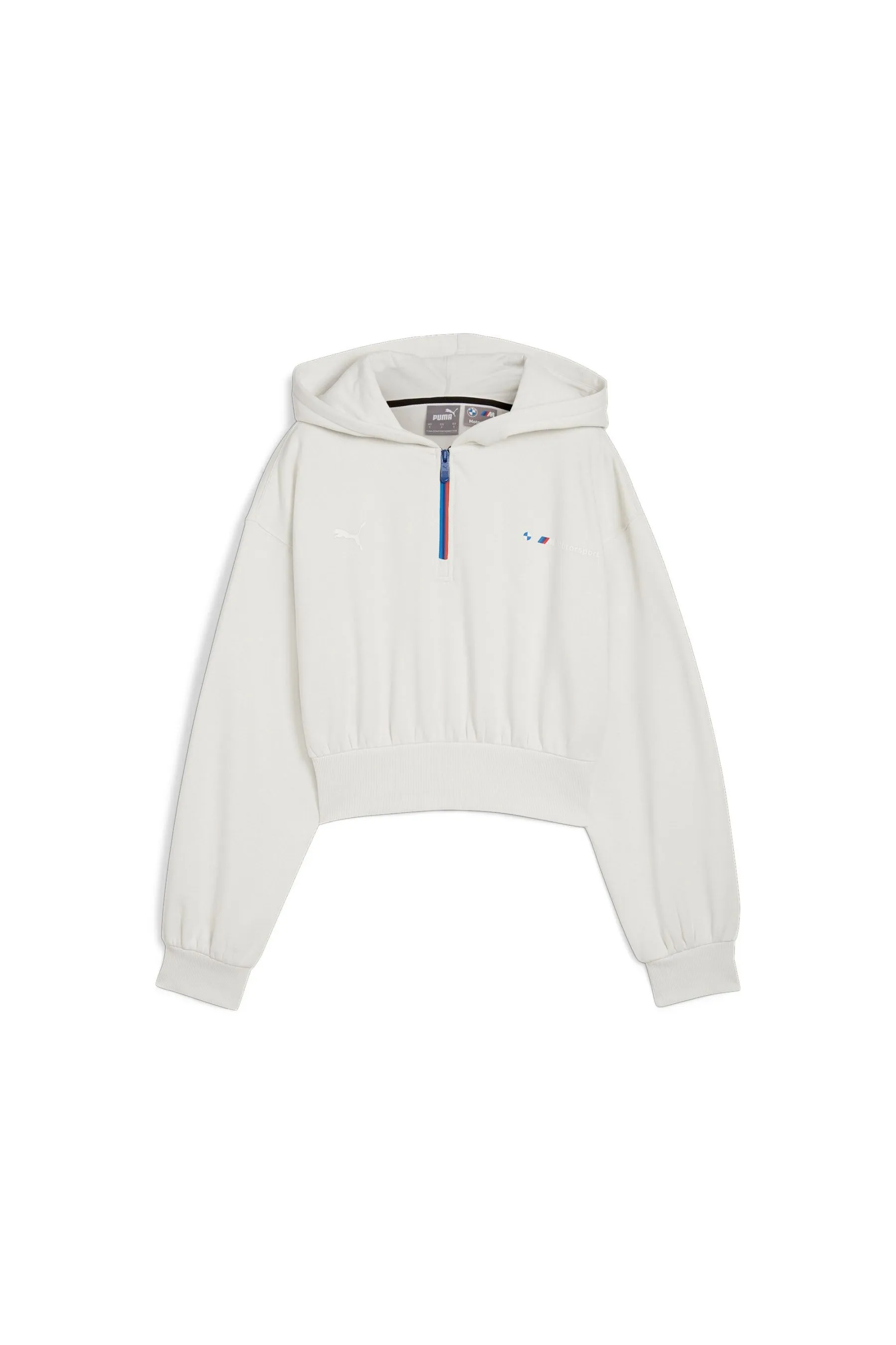 Puma Donna BMW M Motorsport ESS+ Felpa con cappuccio e mezza zip    