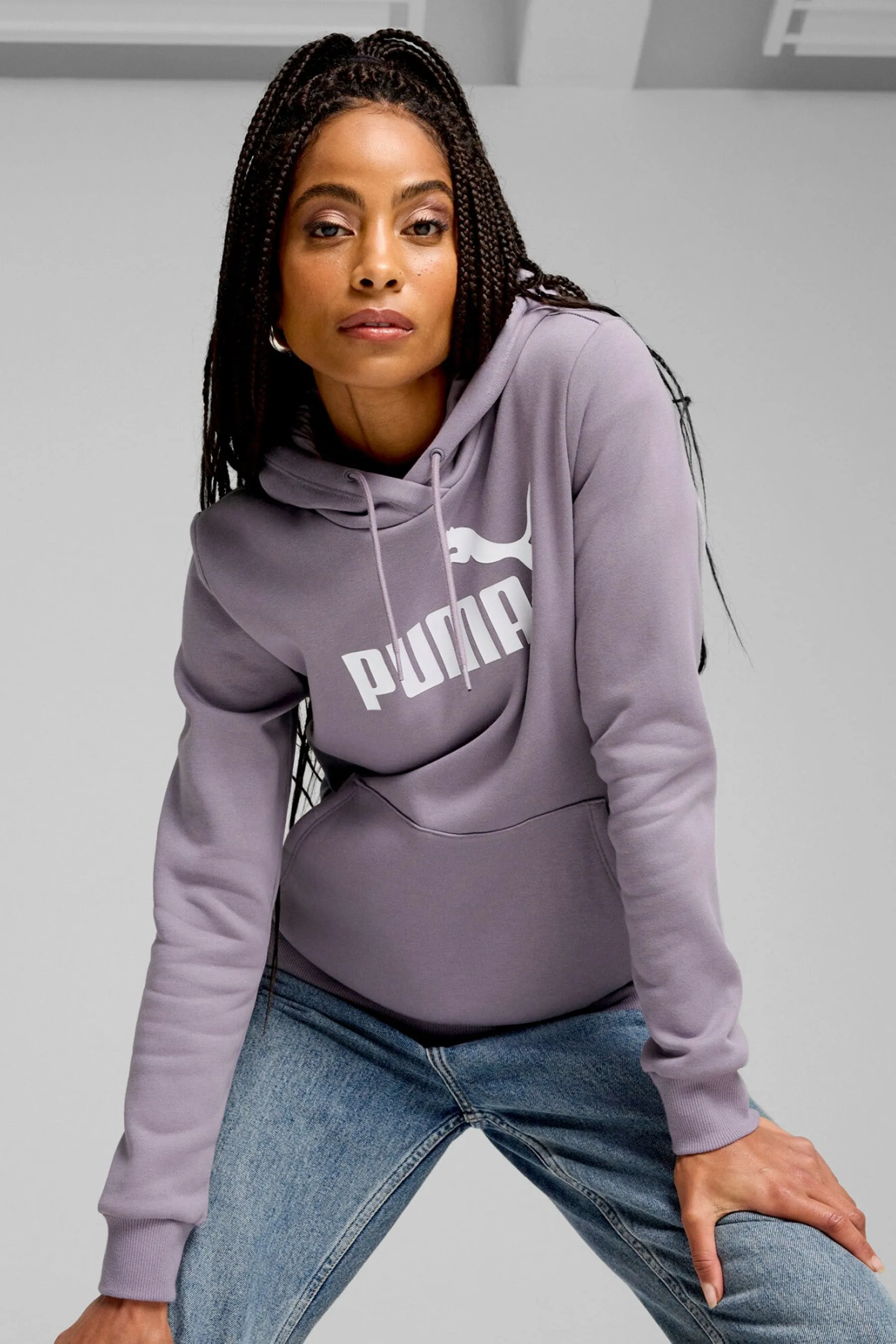 Puma Donna Essentials Logo FL Felpa con cappuccio    