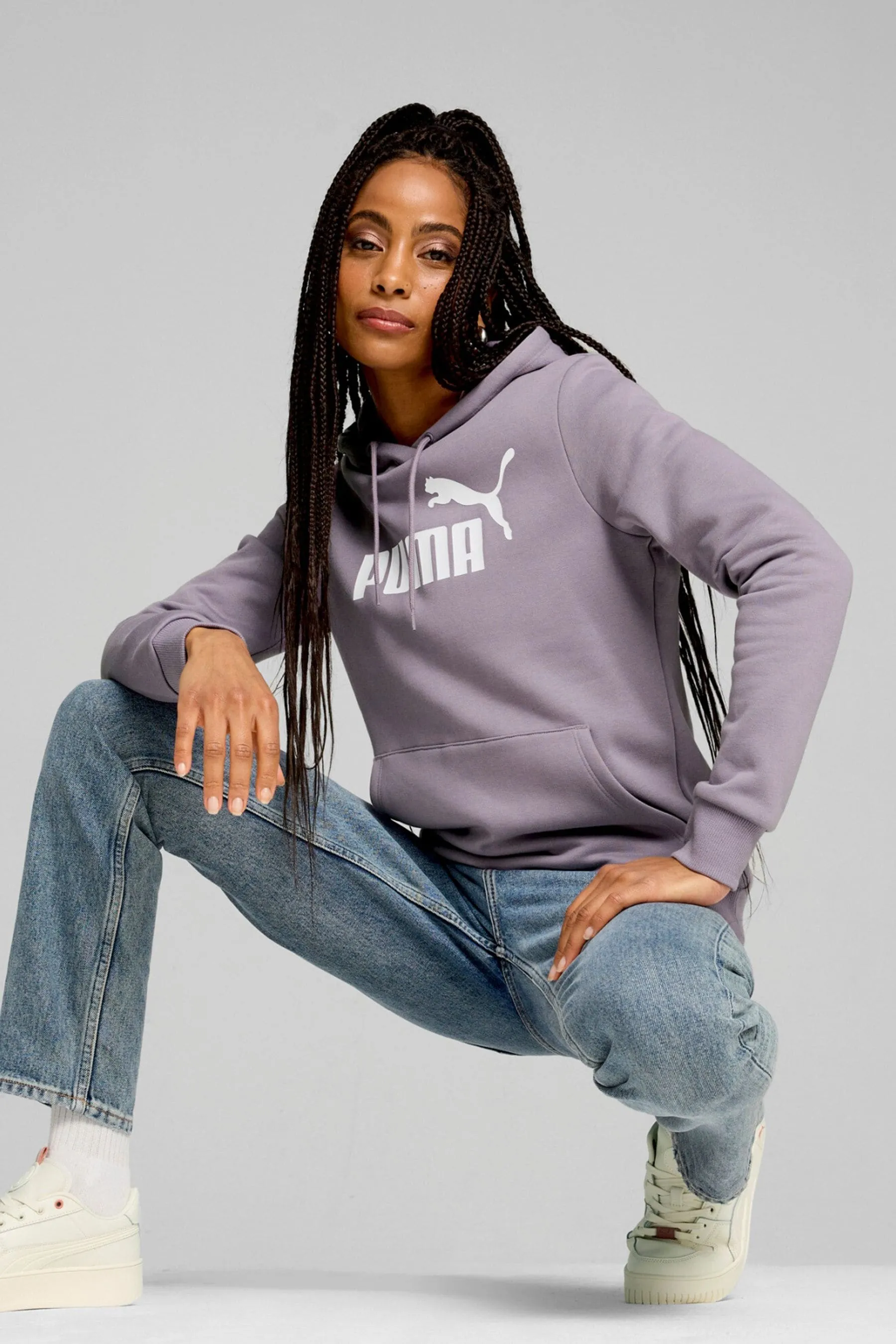 Puma Donna Essentials Logo FL Felpa con cappuccio    