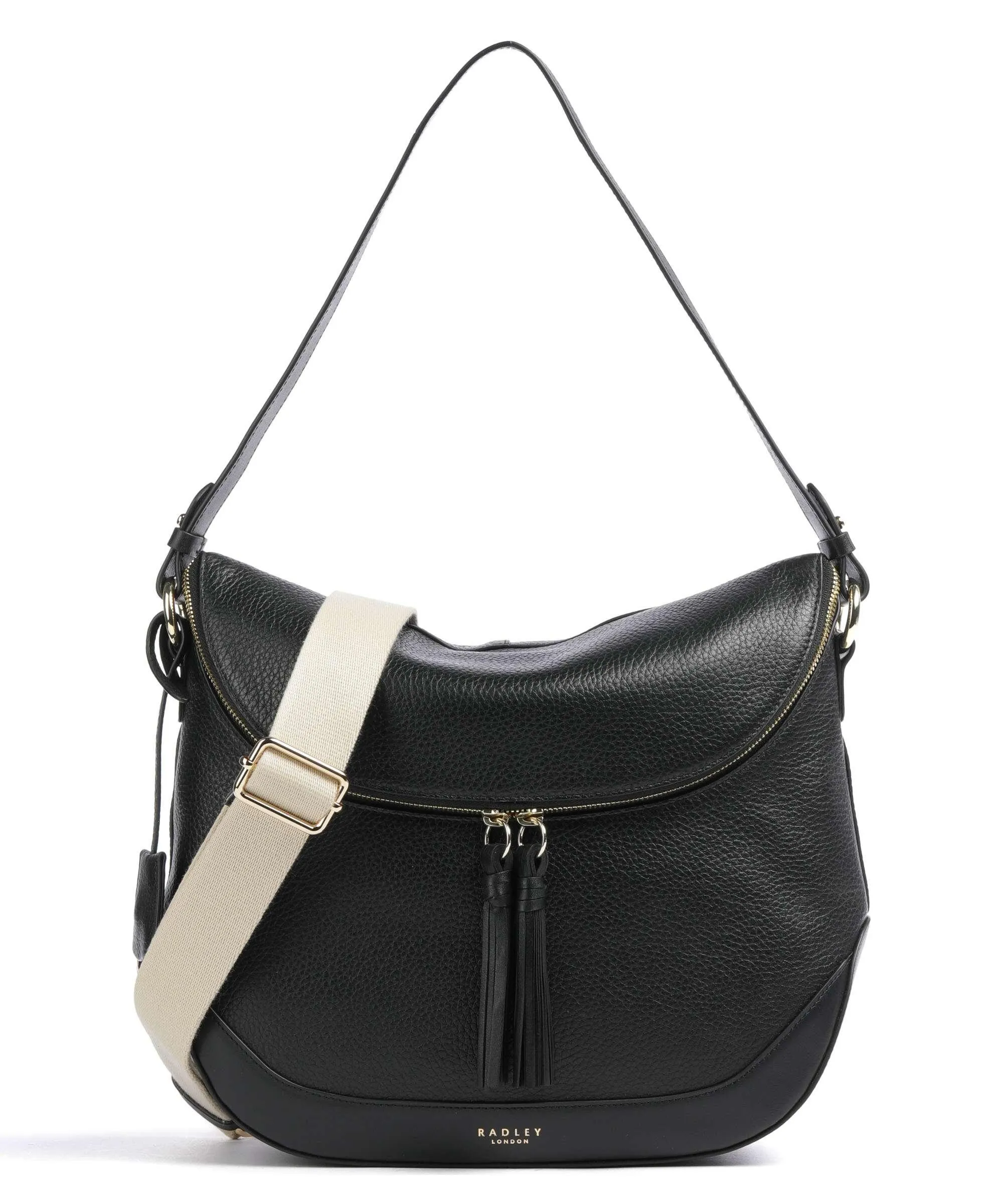  Radley London Milligan Street Borsa hobo pelle granulata nero  