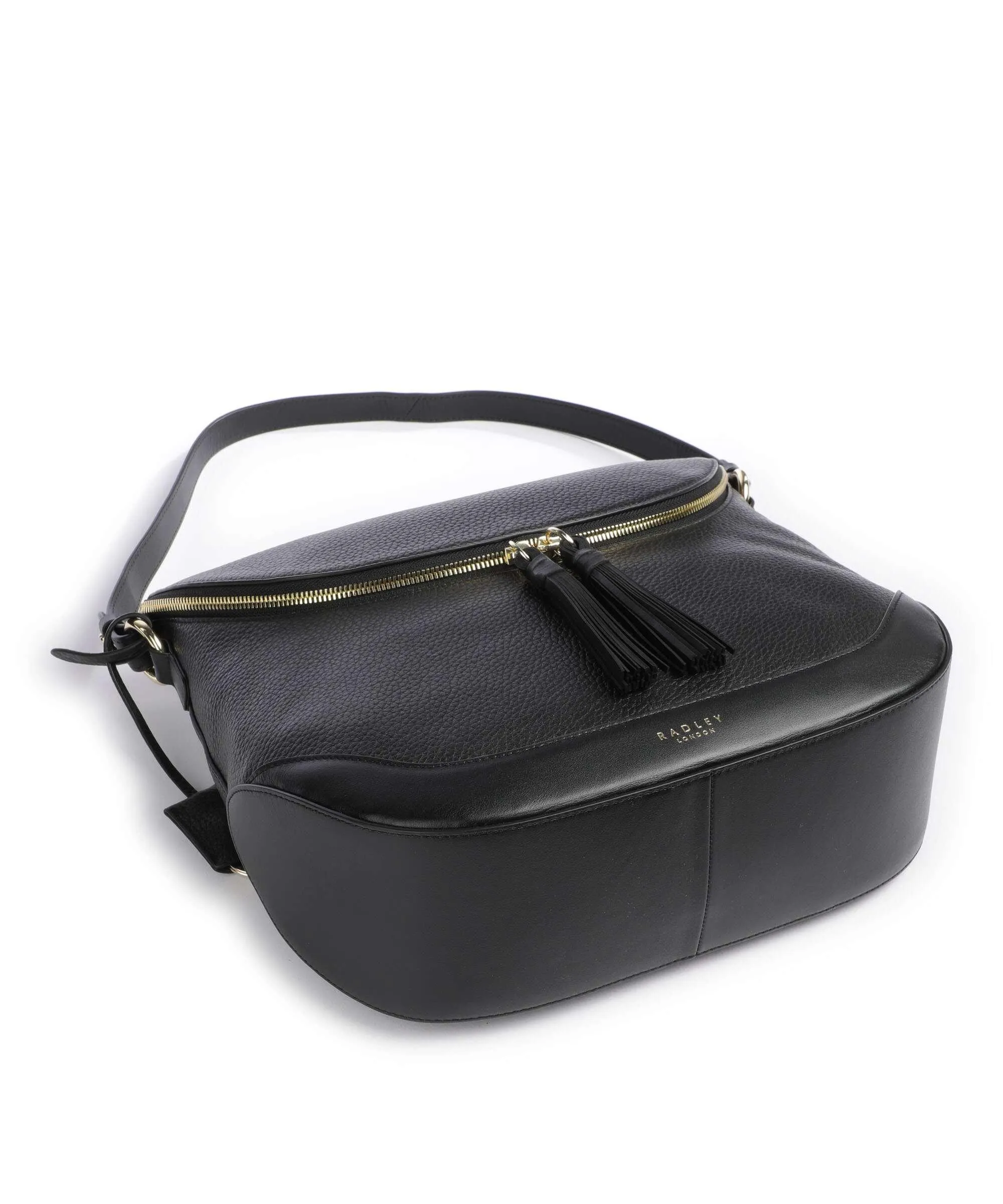  Radley London Milligan Street Borsa hobo pelle granulata nero  