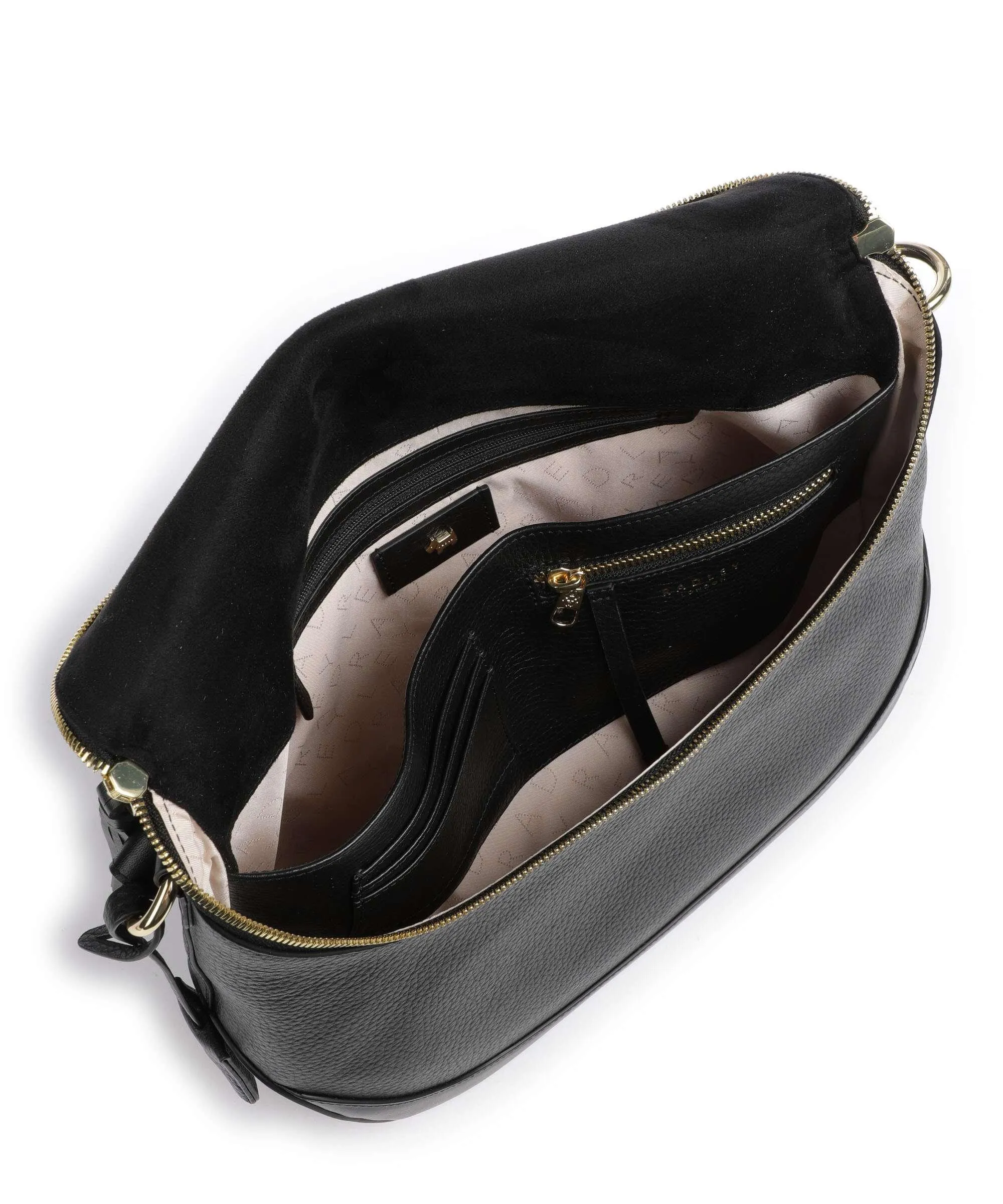  Radley London Milligan Street Borsa hobo pelle granulata nero  