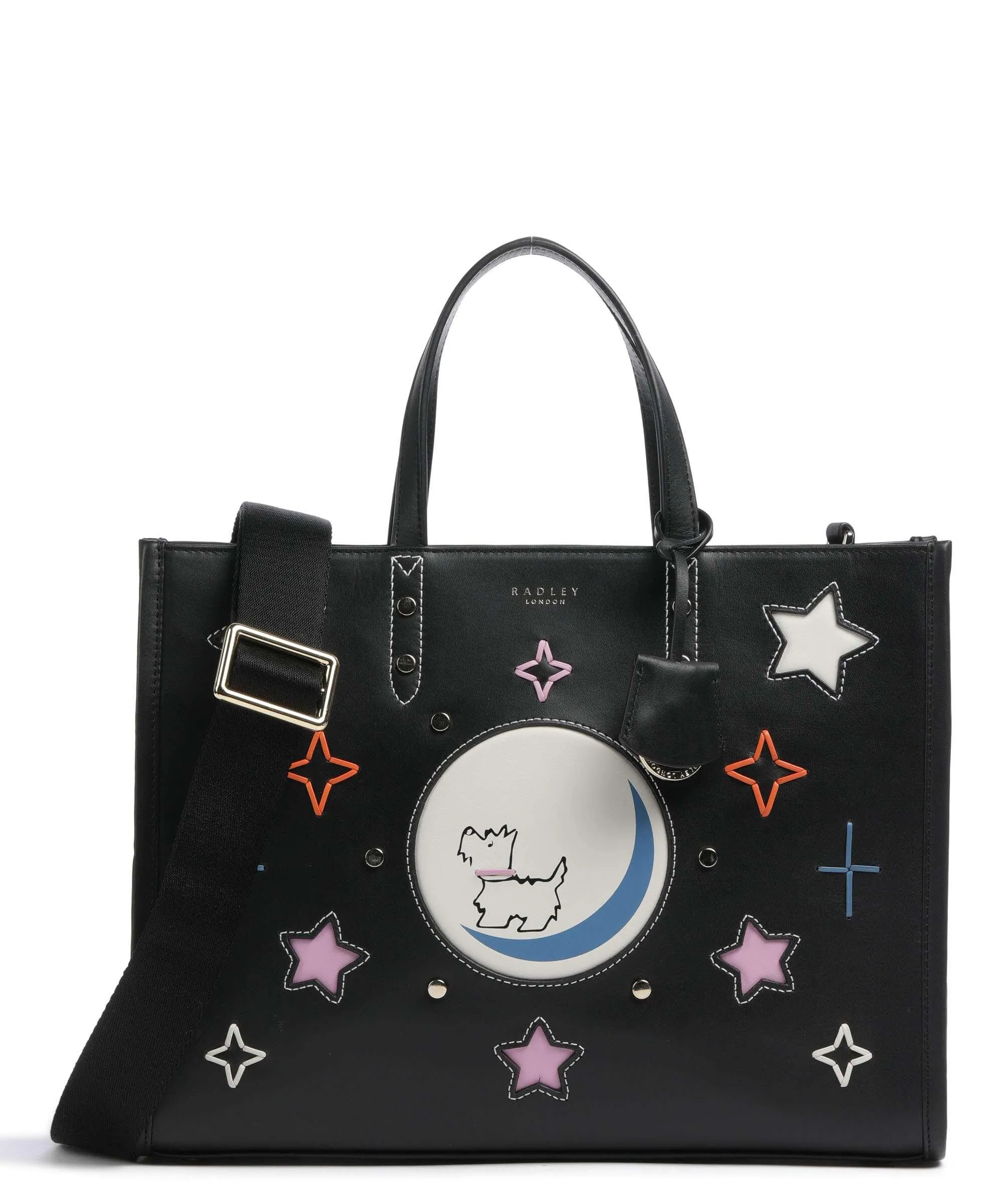  Radley London To the Moon Borsa shopper pelle a grana fine nero  