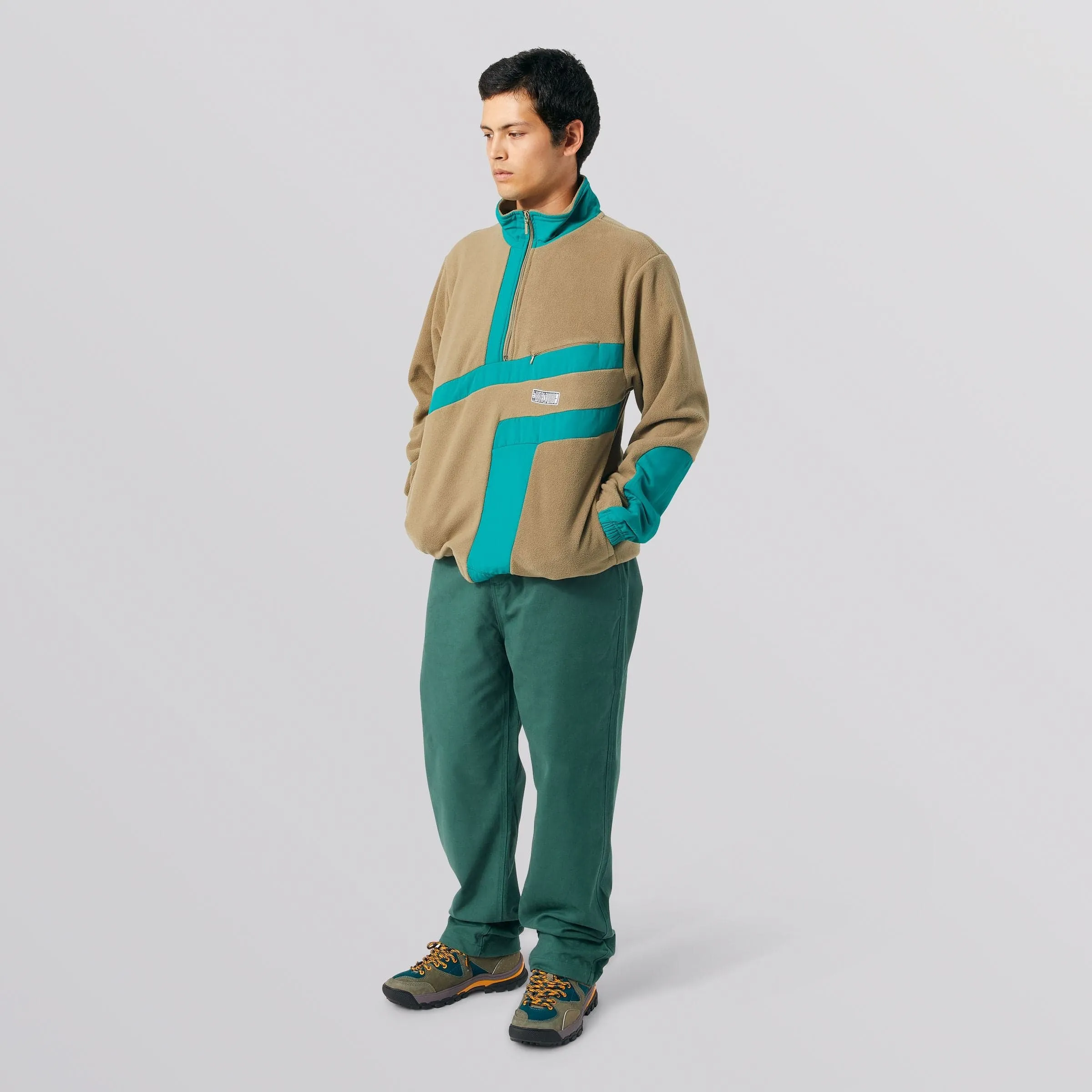 RANGE QUARTER ZIP POLAR FLEECE - OLIVE