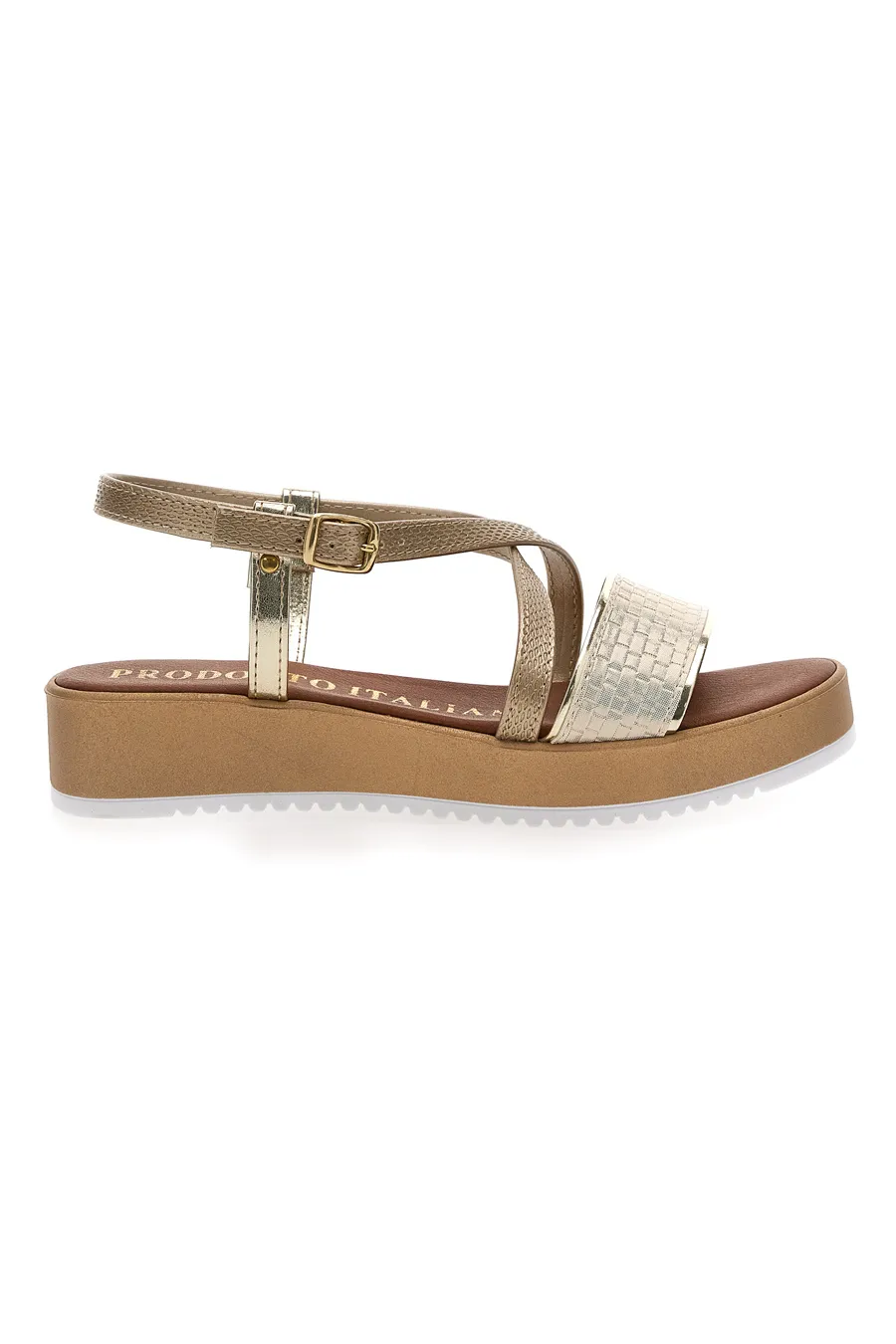 Sandali Gold Estivi Made in Italy Mio Tempo 4161