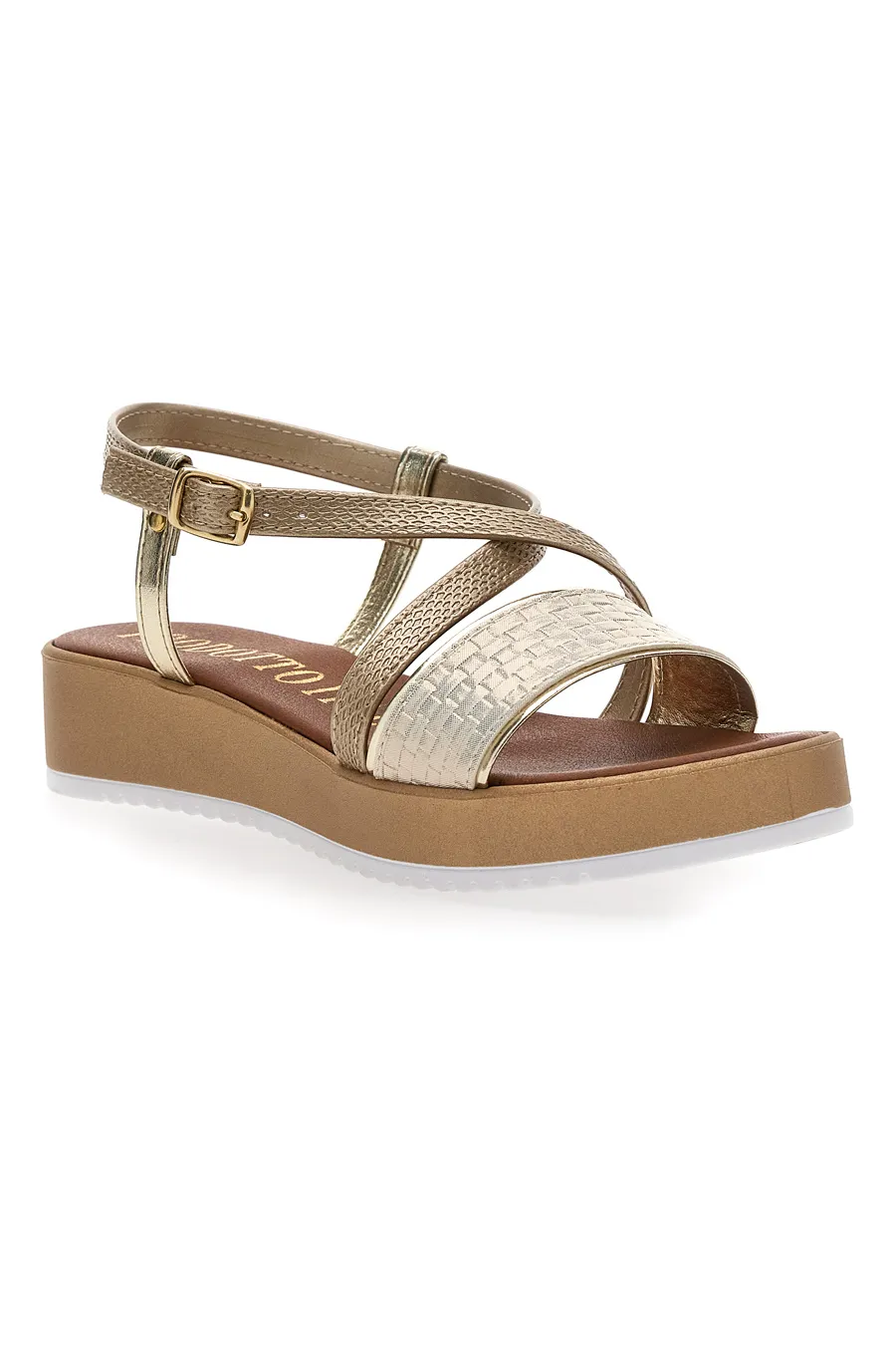 Sandali Gold Estivi Made in Italy Mio Tempo 4161
