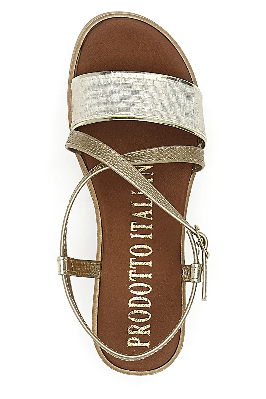Sandali Gold Estivi Made in Italy Mio Tempo 4161