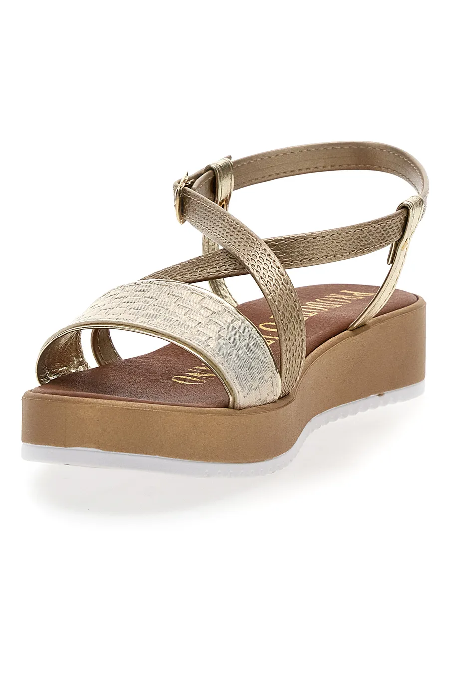 Sandali Gold Estivi Made in Italy Mio Tempo 4161