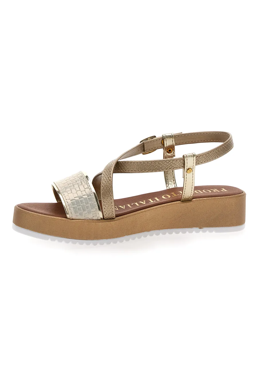 Sandali Gold Estivi Made in Italy Mio Tempo 4161