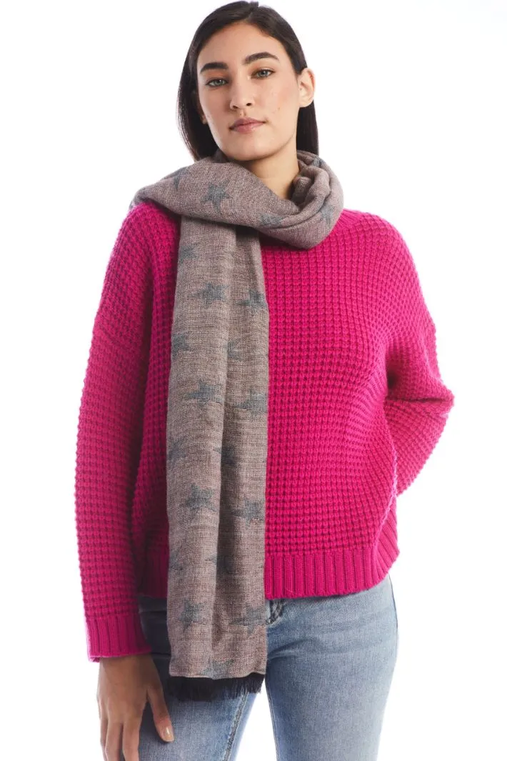 Sciarpa in jacquard di viscosa