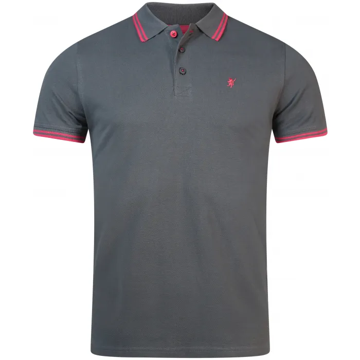 Sea Barrier Freddy Polo uni con collo a contrasto Grigio