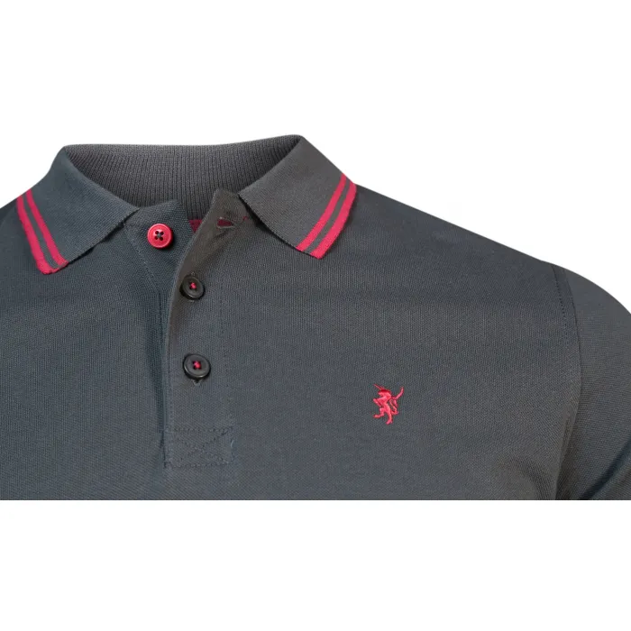 Sea Barrier Freddy Polo uni con collo a contrasto Grigio