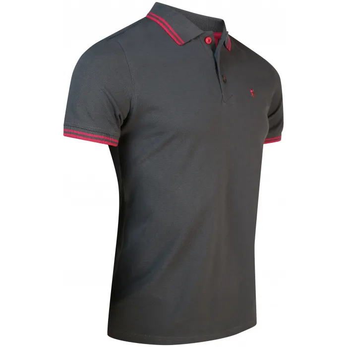 Sea Barrier Freddy Polo uni con collo a contrasto Grigio