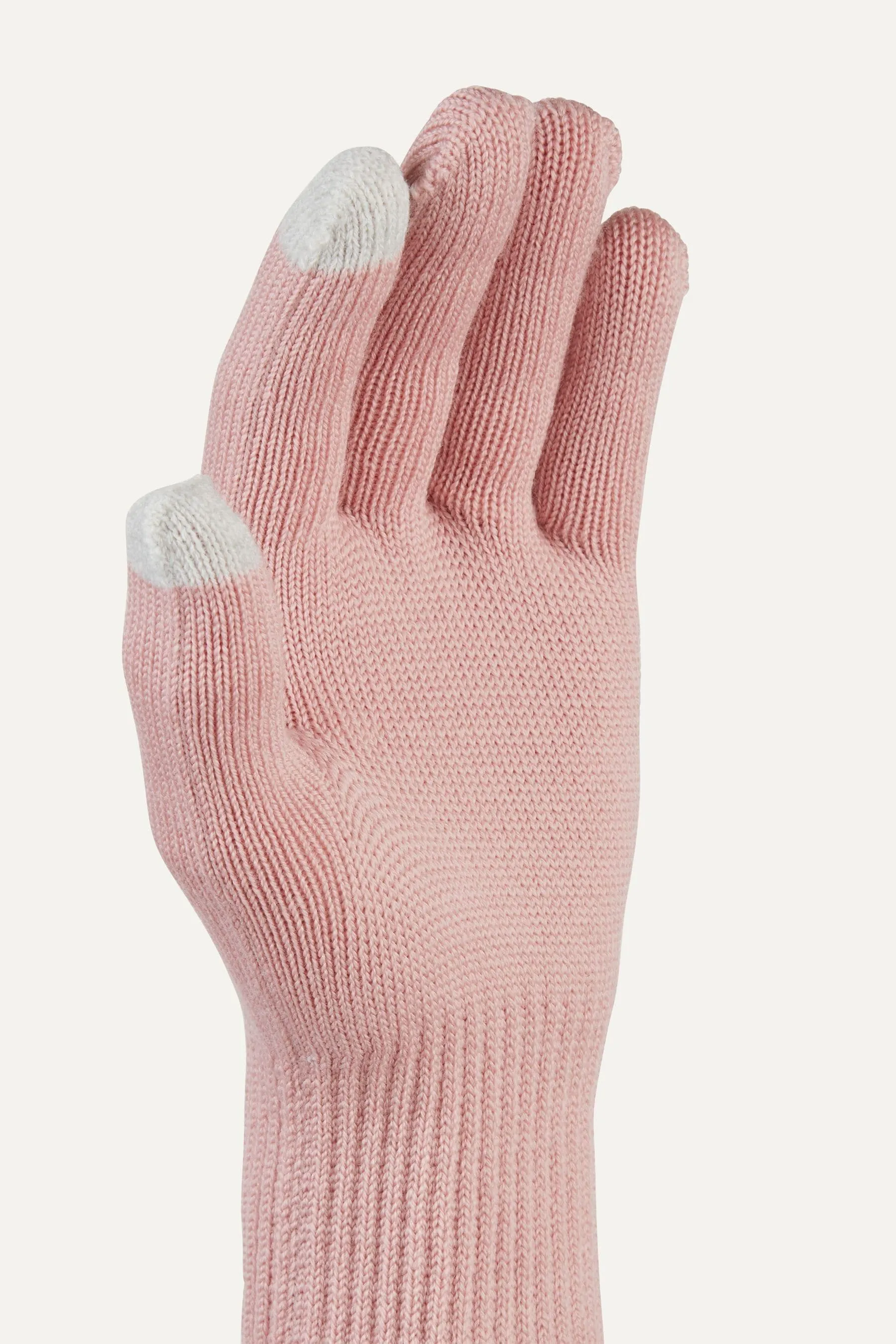 Sealkinz - Rosa - Hanworth Solo - Guanti in lana merino