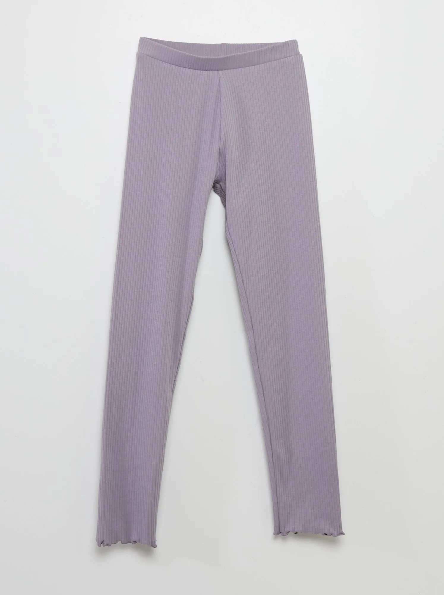 Set di 2 leggings lunghi a coste - GRIGIO
