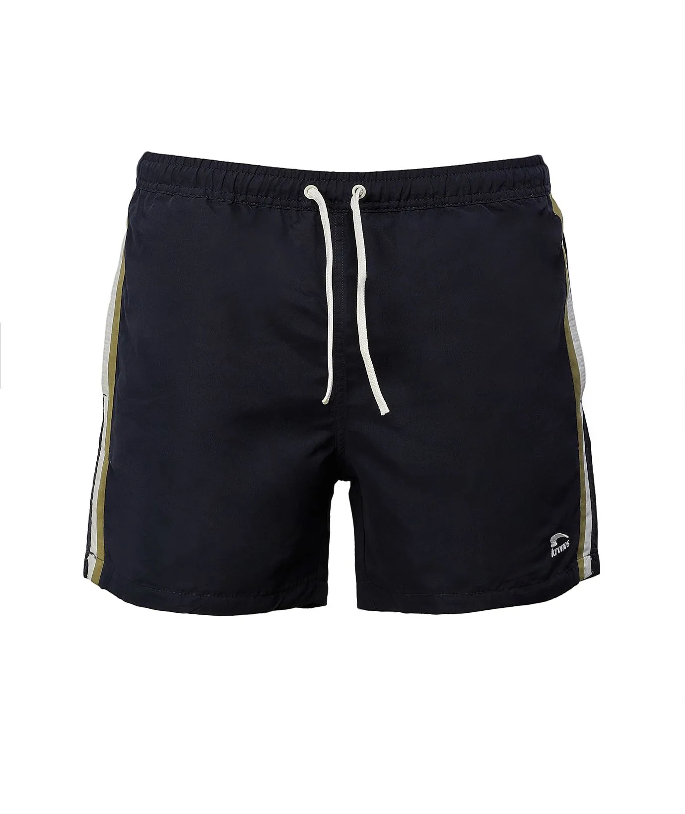 Shorts blu in tessuto tecnico