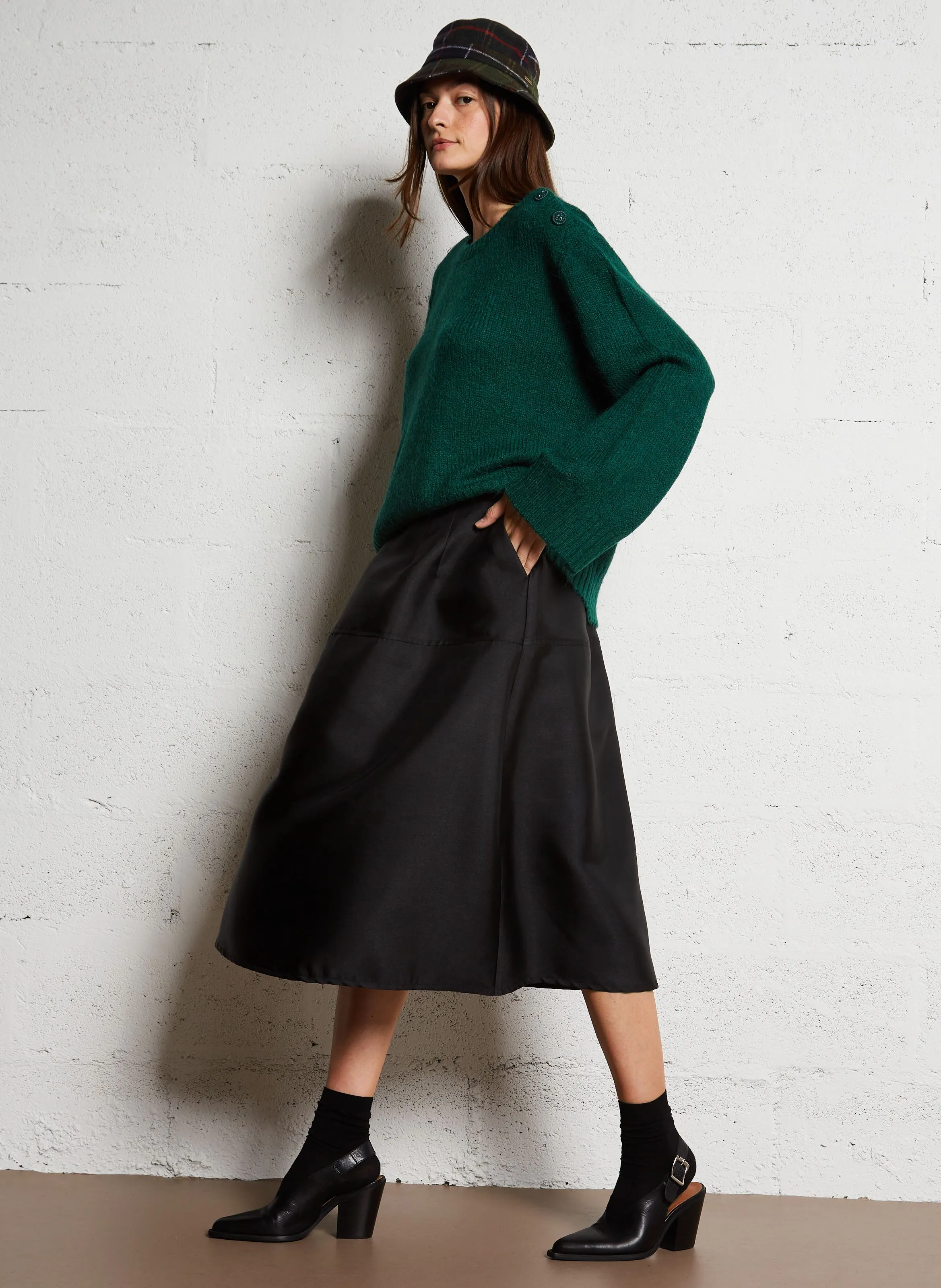  STELLA FOREST   LLIONA - Maglione scollo tondo dritto in maglia | Verde