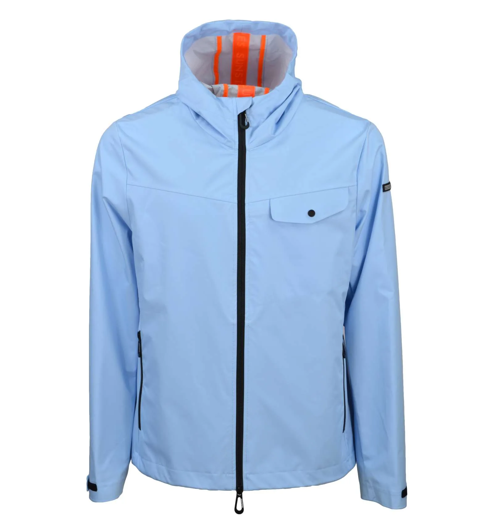 SUNSTRIPES uomo giacca a vento azzurro con cappuccio BALDASSARRE SKY