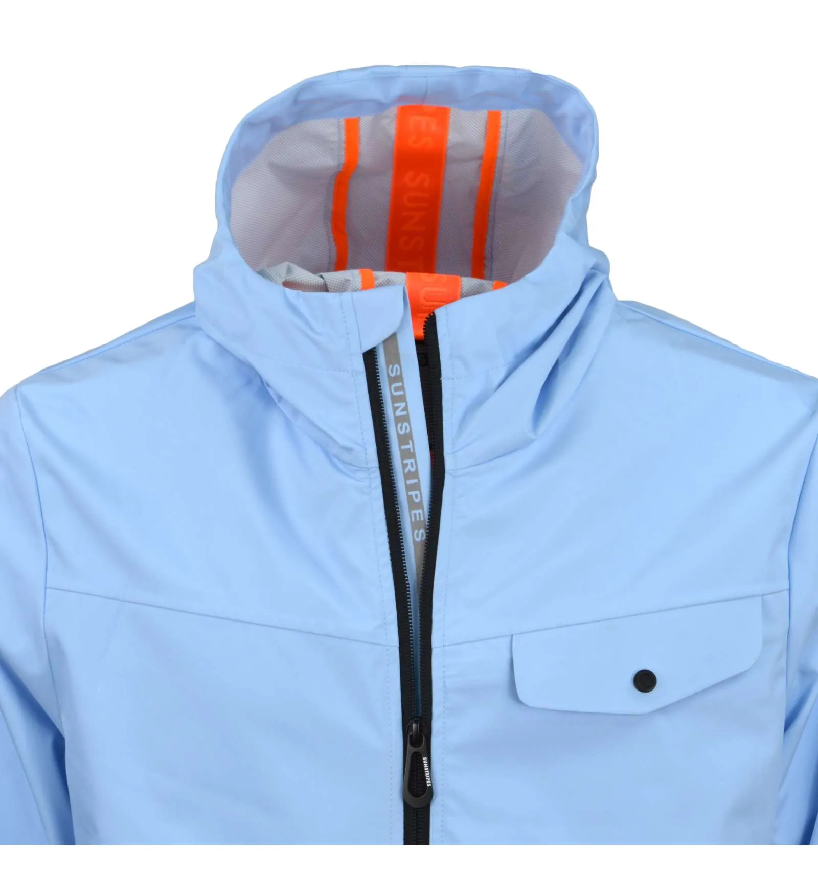 SUNSTRIPES uomo giacca a vento azzurro con cappuccio BALDASSARRE SKY