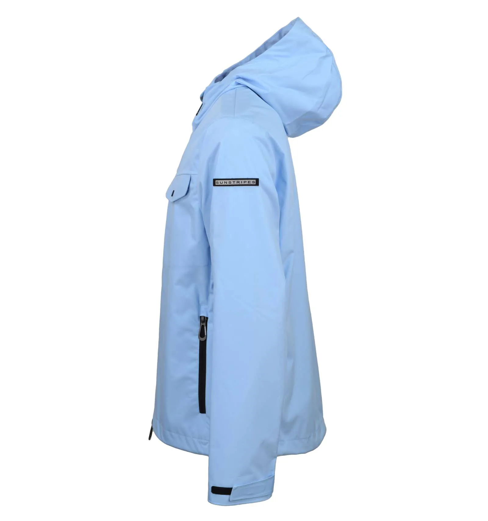 SUNSTRIPES uomo giacca a vento azzurro con cappuccio BALDASSARRE SKY