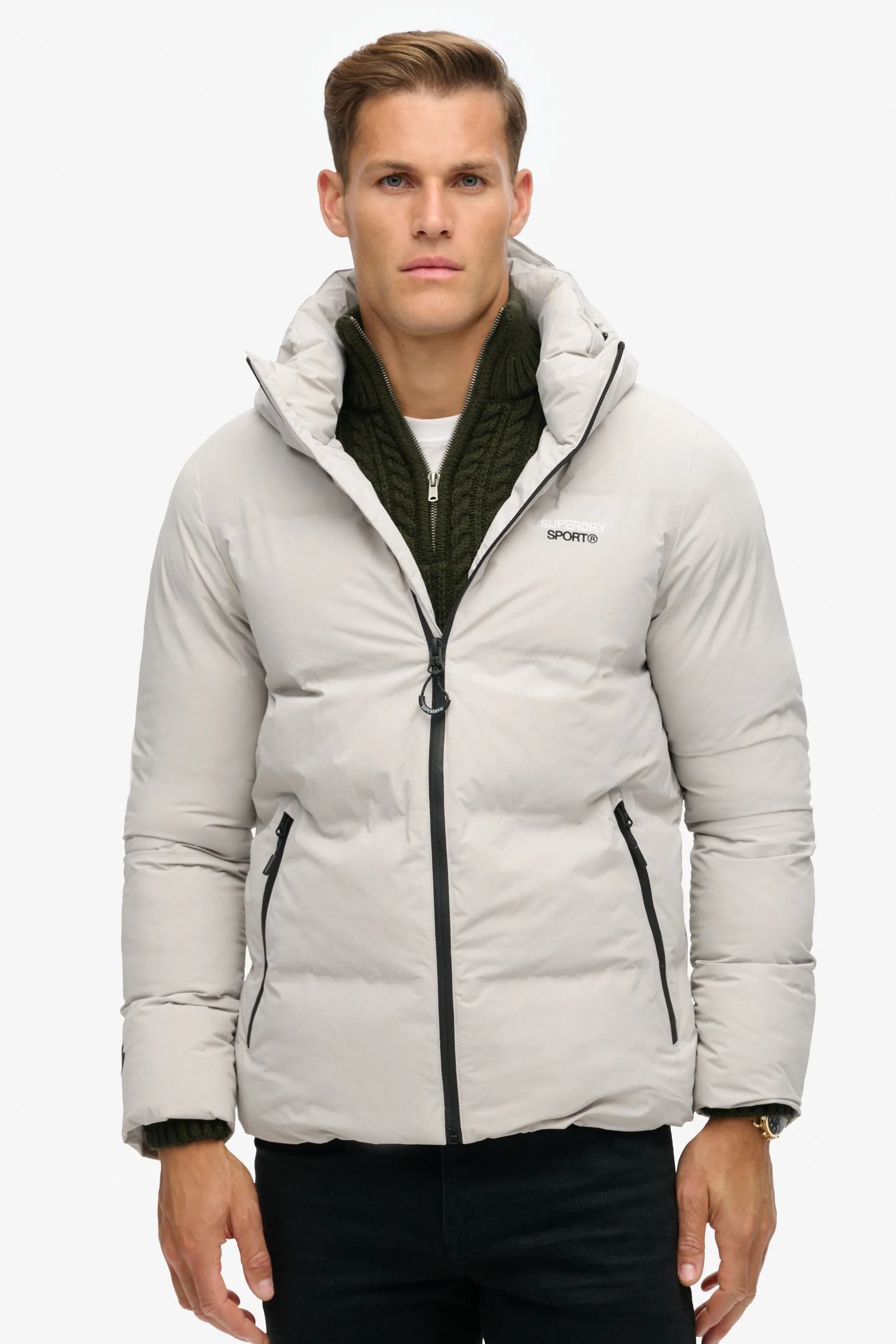 Superdry Con cappuccio - Giacca a sbuffo squadrato