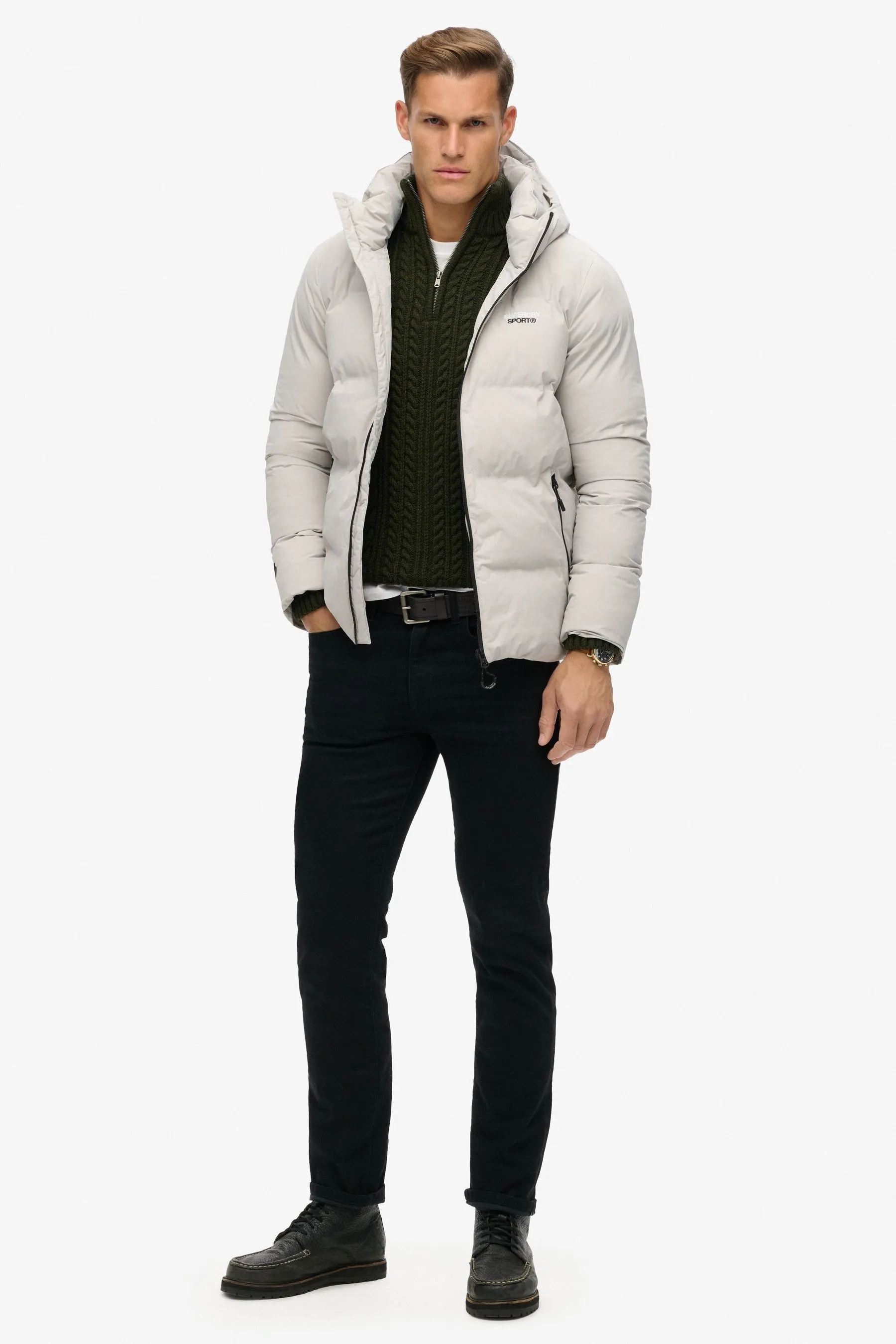Superdry Con cappuccio - Giacca a sbuffo squadrato