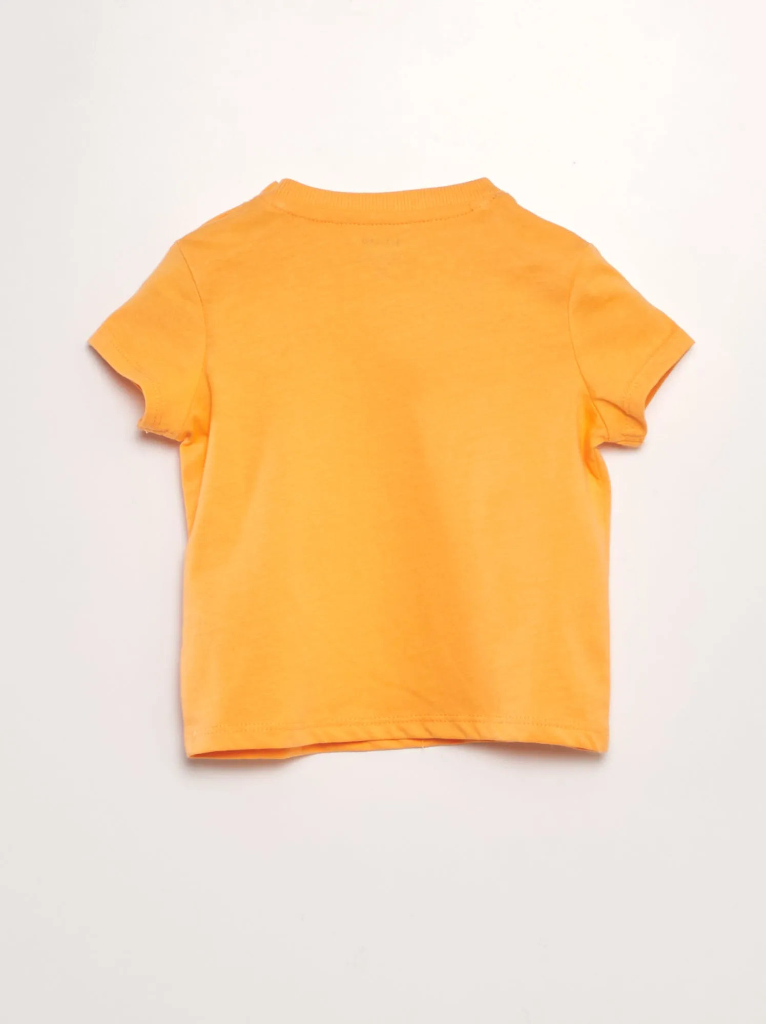 T-shirt a maniche corte con tasche - ARANCIONE