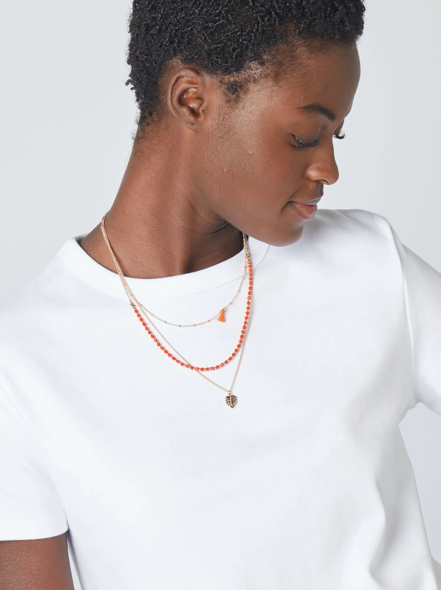 T-shirt in cotone pesante - bianco