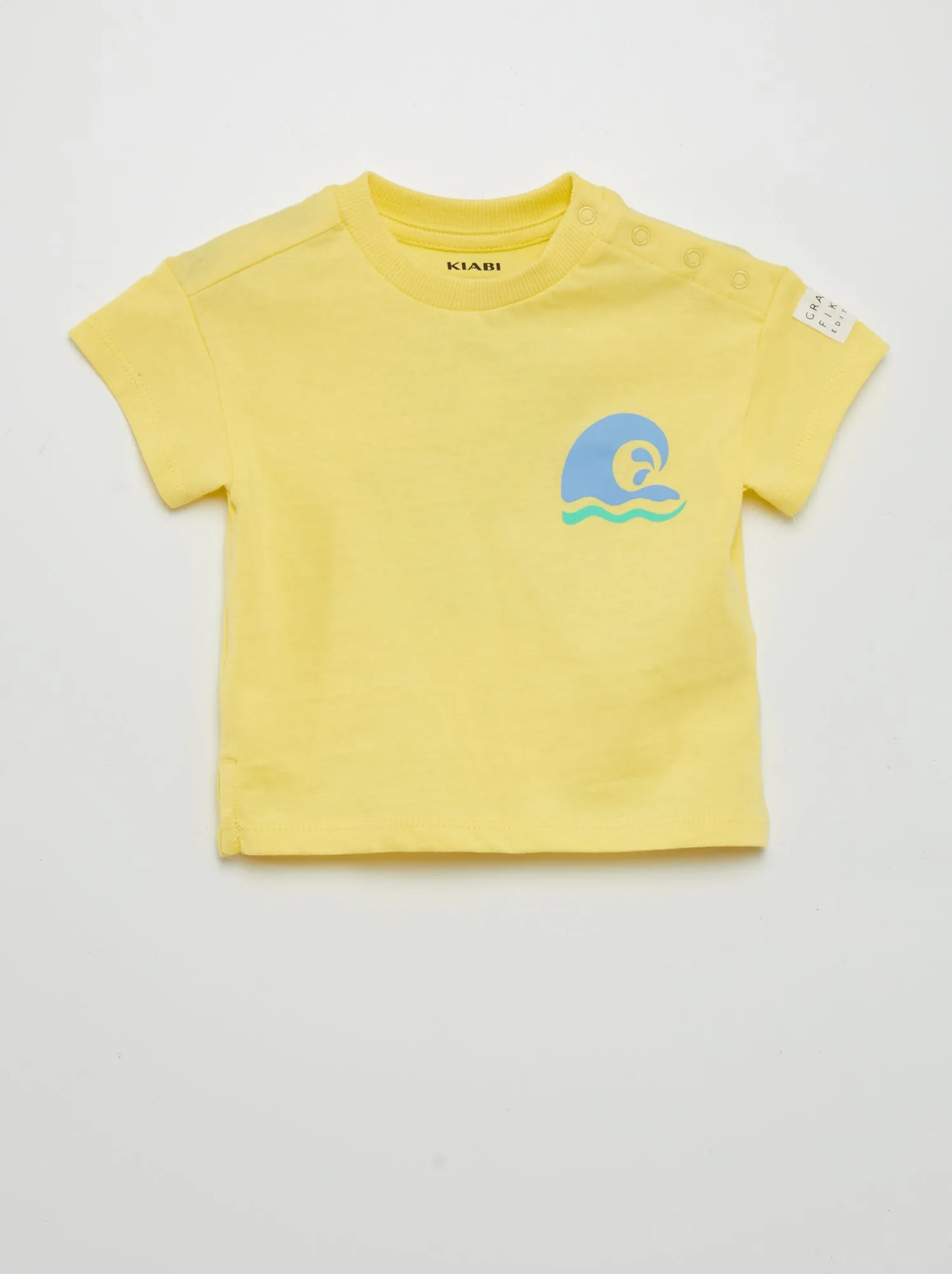 T-shirt in jersey con stampa - Grafik Edition - VERDE
